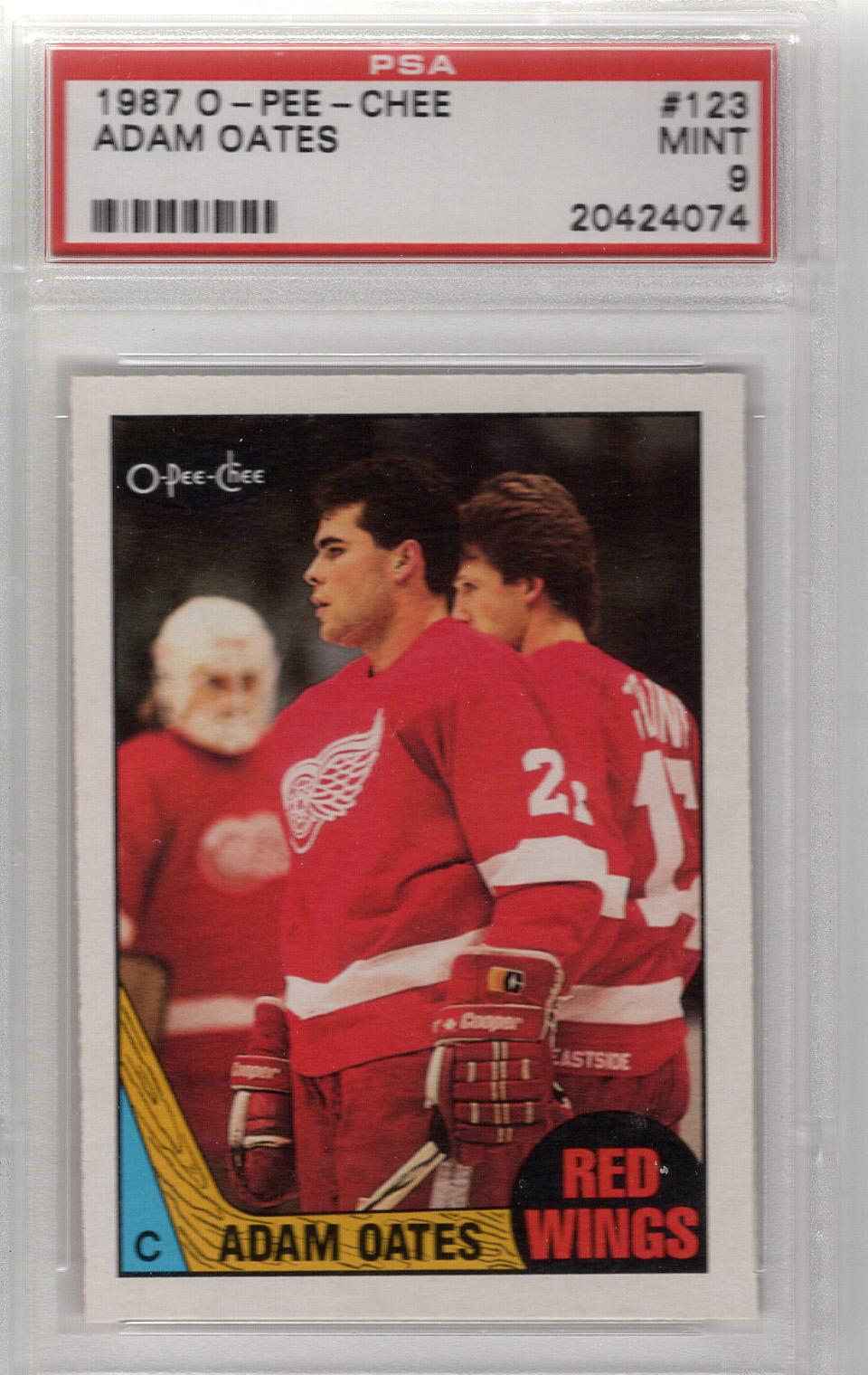 1987-88 O-Pee-Chee Adam Oates PSA 9