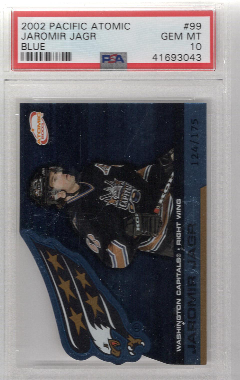 2002-03 Atomic Blue Jaromir Jagr PSA 10