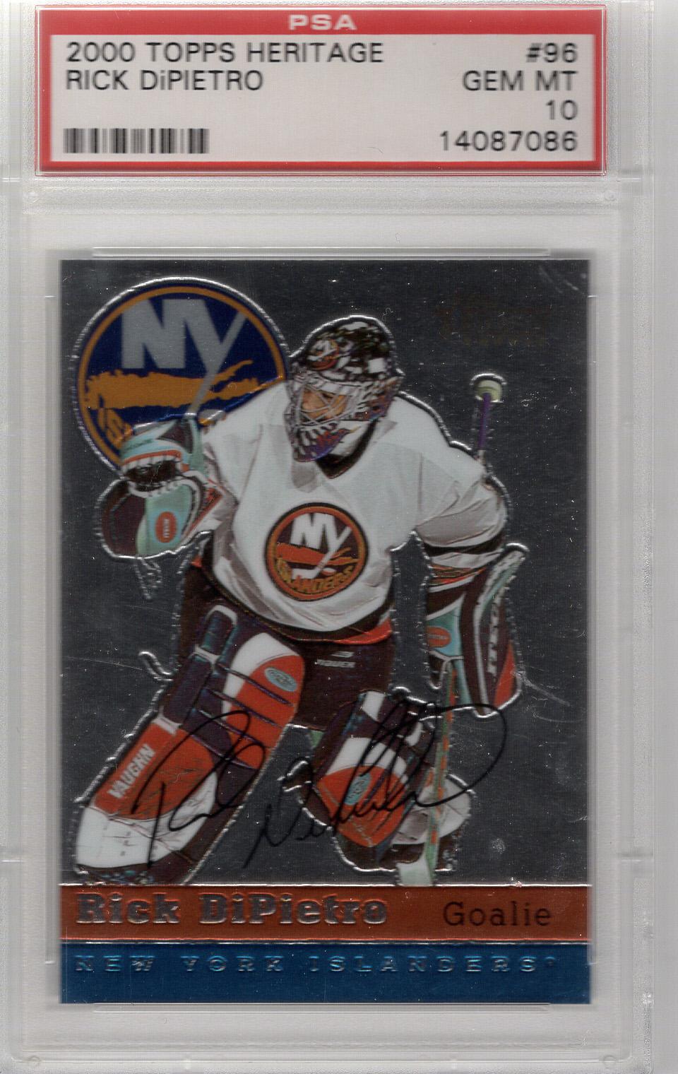 2000-01 Heritage Chrome RC Rick DiPietro PSA 10