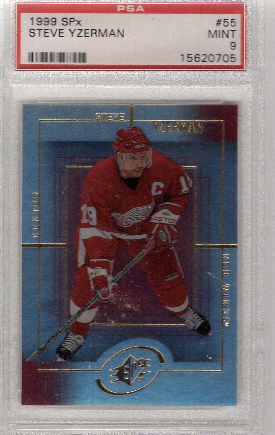 1999-00 SPx Steve Yzerman PSA 10