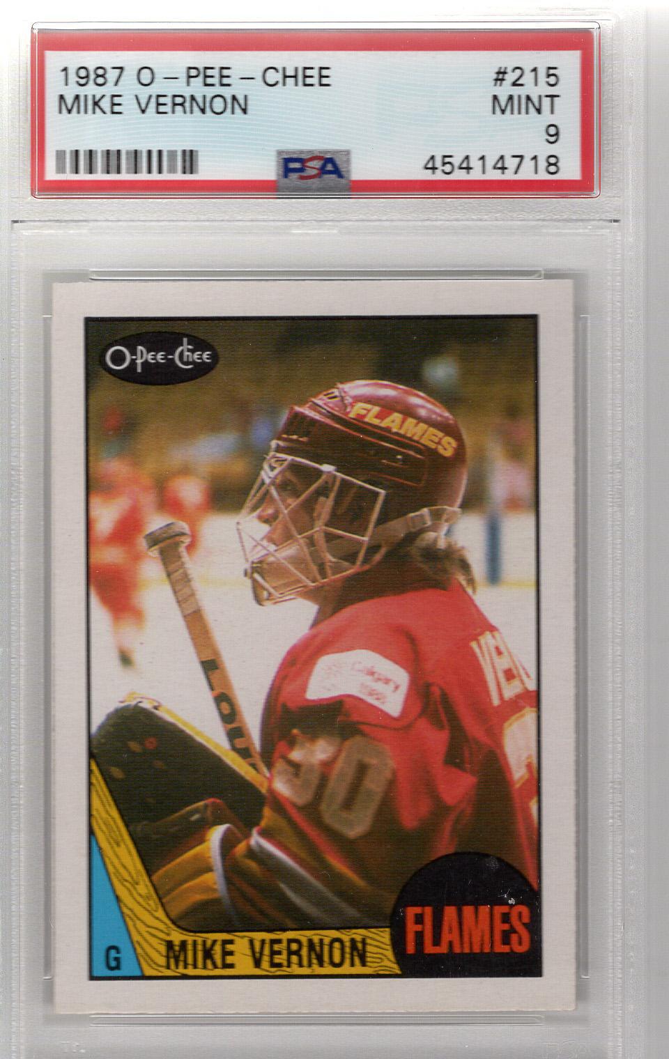 1987-88 O-Pee-Chee Mike Vernon PSA 9