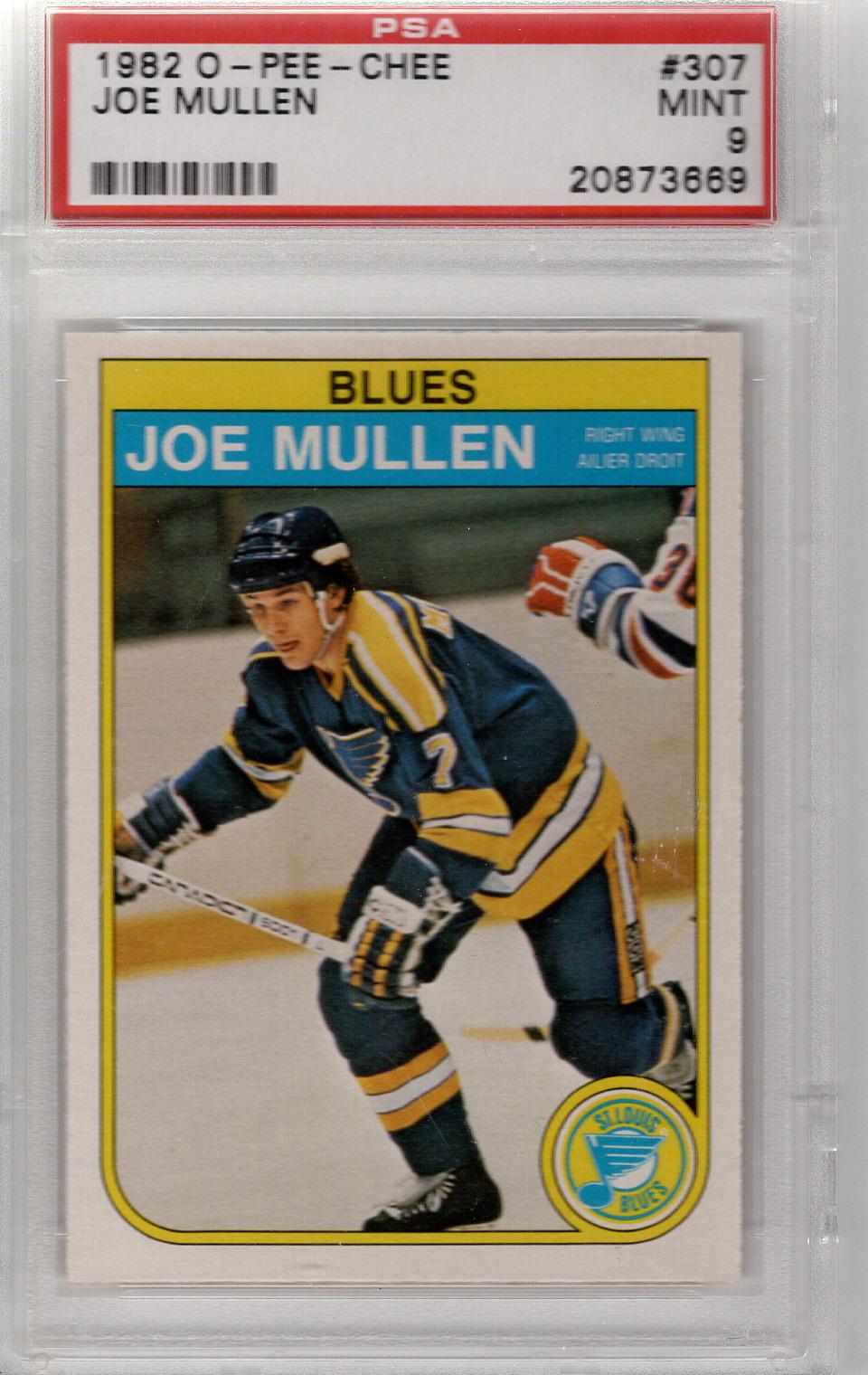 1982-83 O-Pee-Chee RC Joe Mullen PSA 9