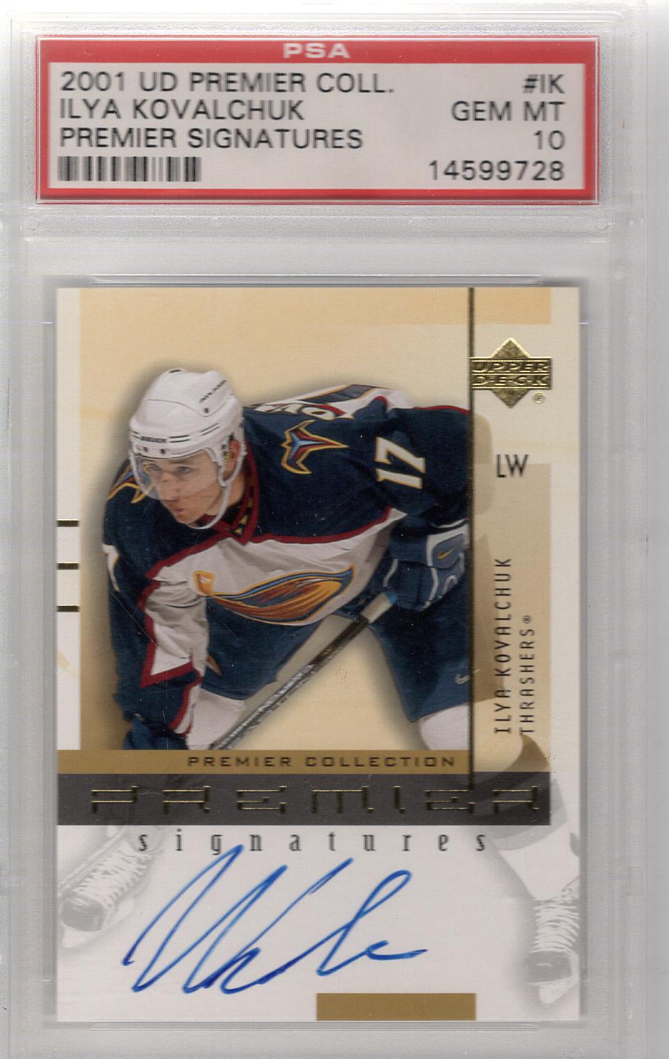 2001-02 Premier Collection Auto RC Ilya Kovalchuk PSA 10