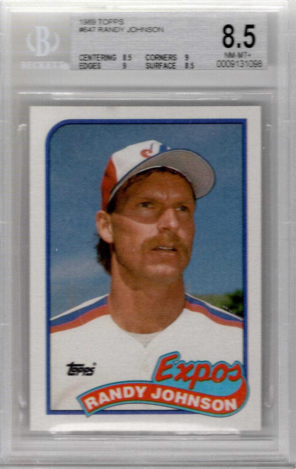 1989 Topps Randy Johnson BGS 8.5