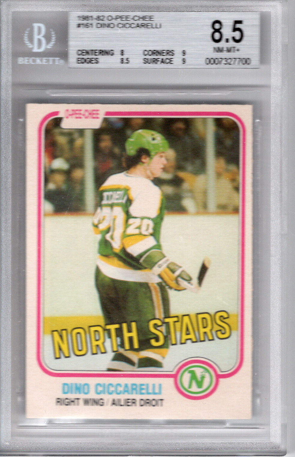 1981-82 O-Pee-Chee Dino Ciccarelli BGS 8.5