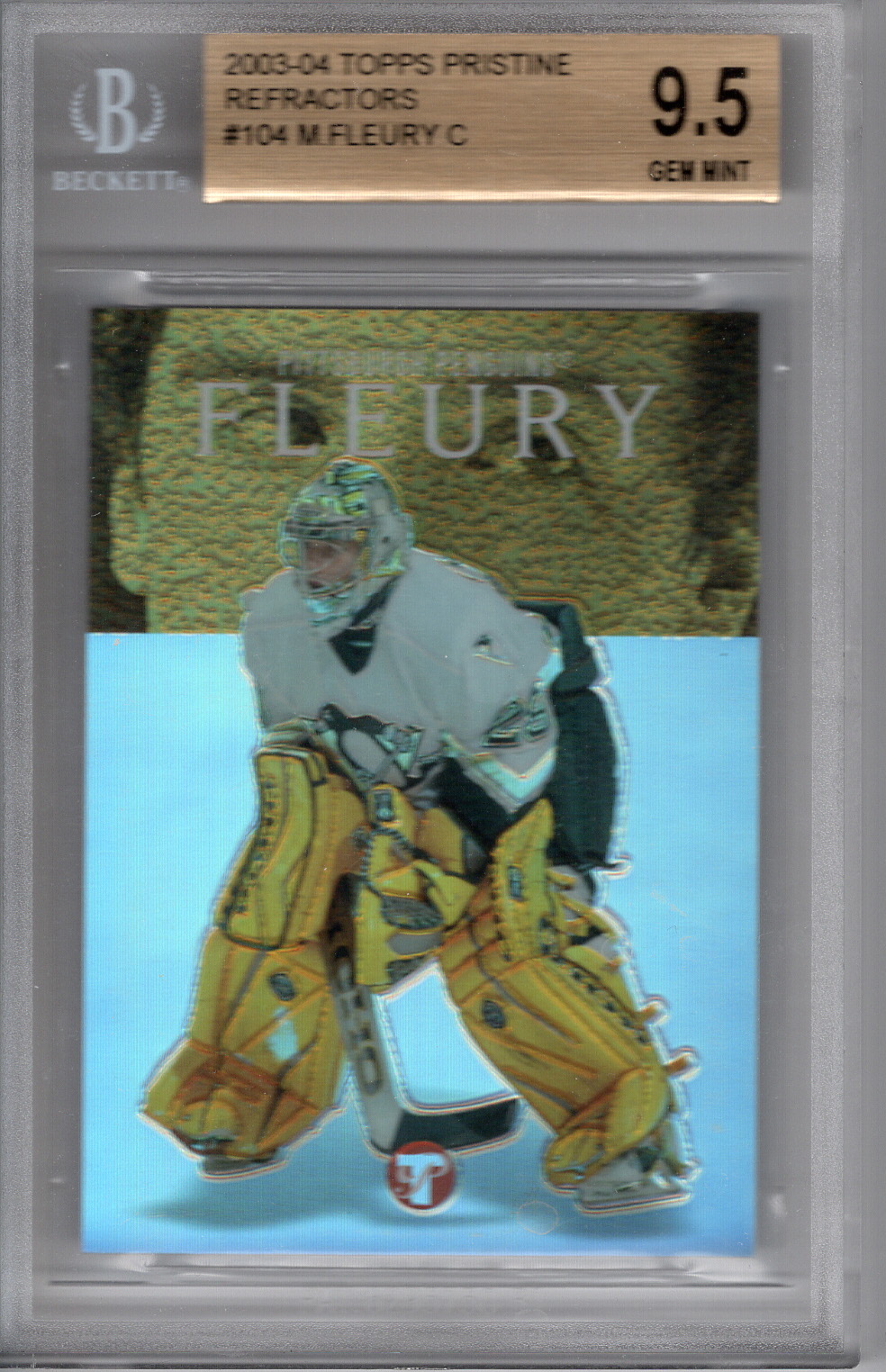 2003-04 Pristine Refractor Marc-Andre Fleury BGS 9.5