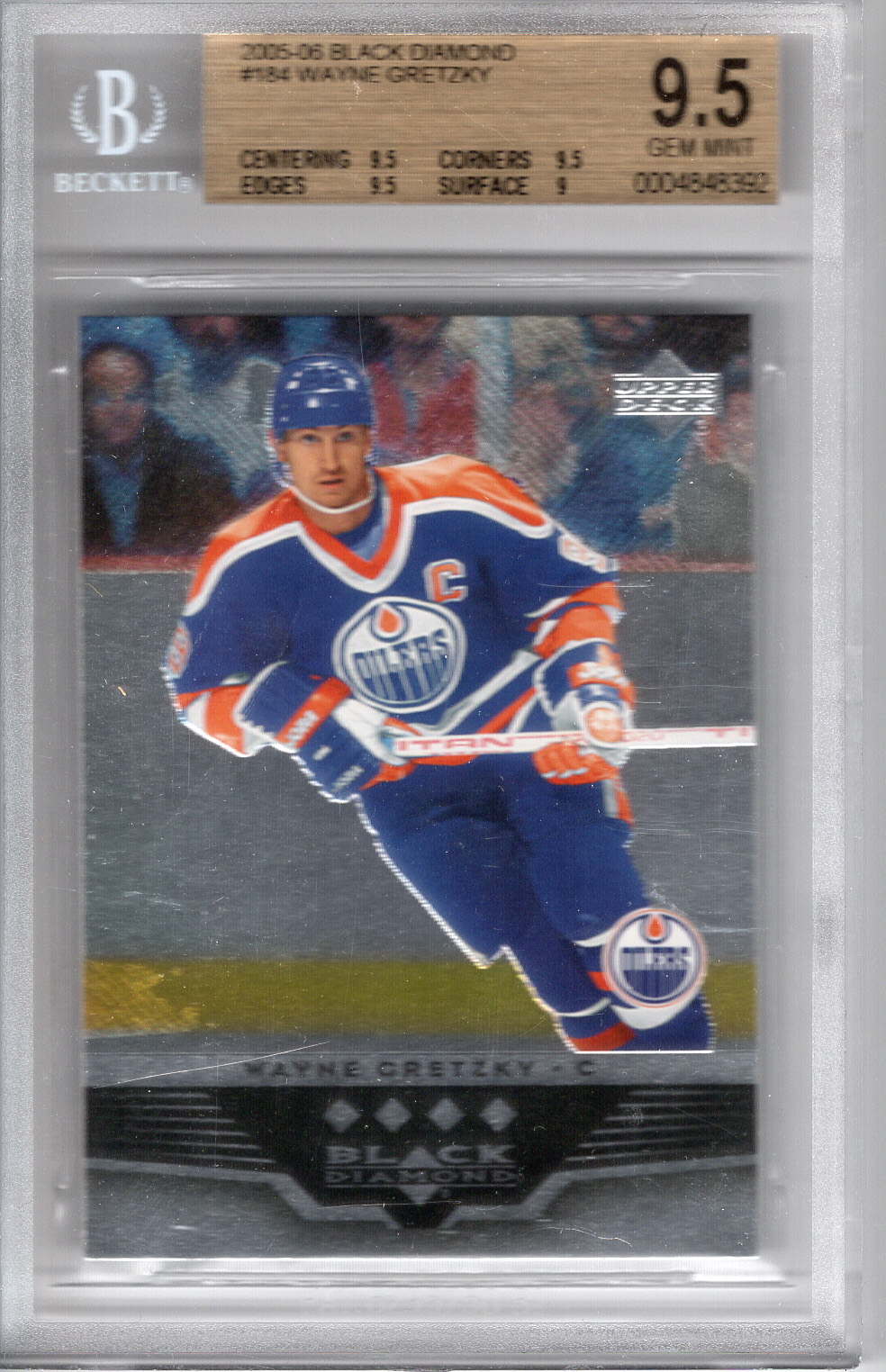 2005-06 Black Diamond Wayne Gretzky BGS 9.5