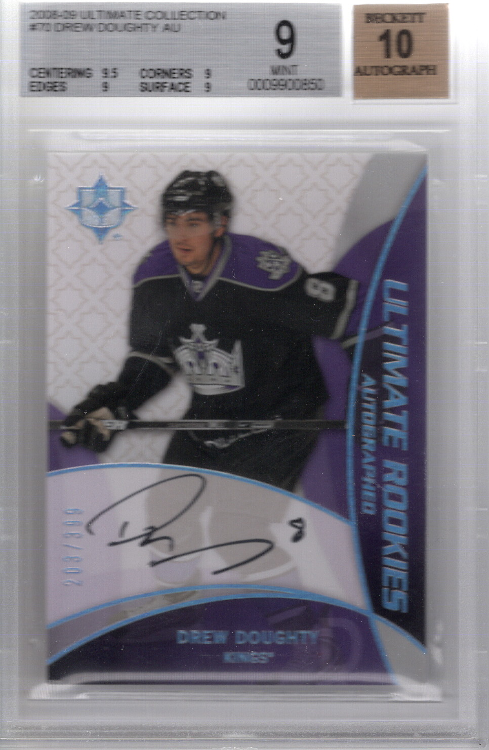 2008-09 Ultimate Collection Auto RC Drew Doughty BGS 9