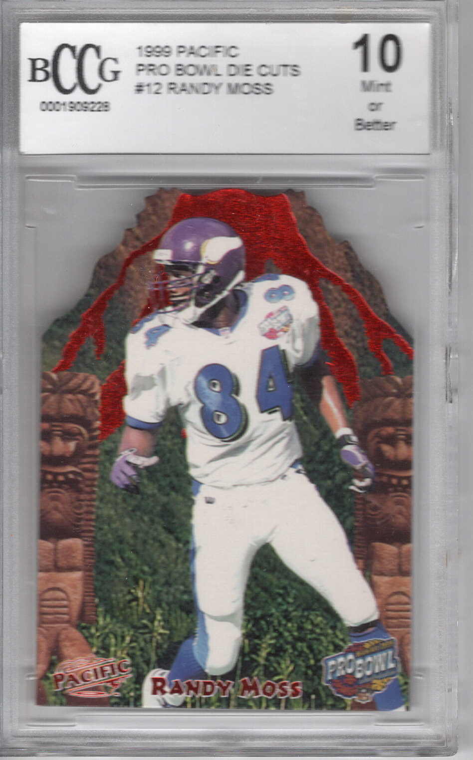 1999 Pacific Pro Bowl Die-Cuts Randy Moss BCCG 10