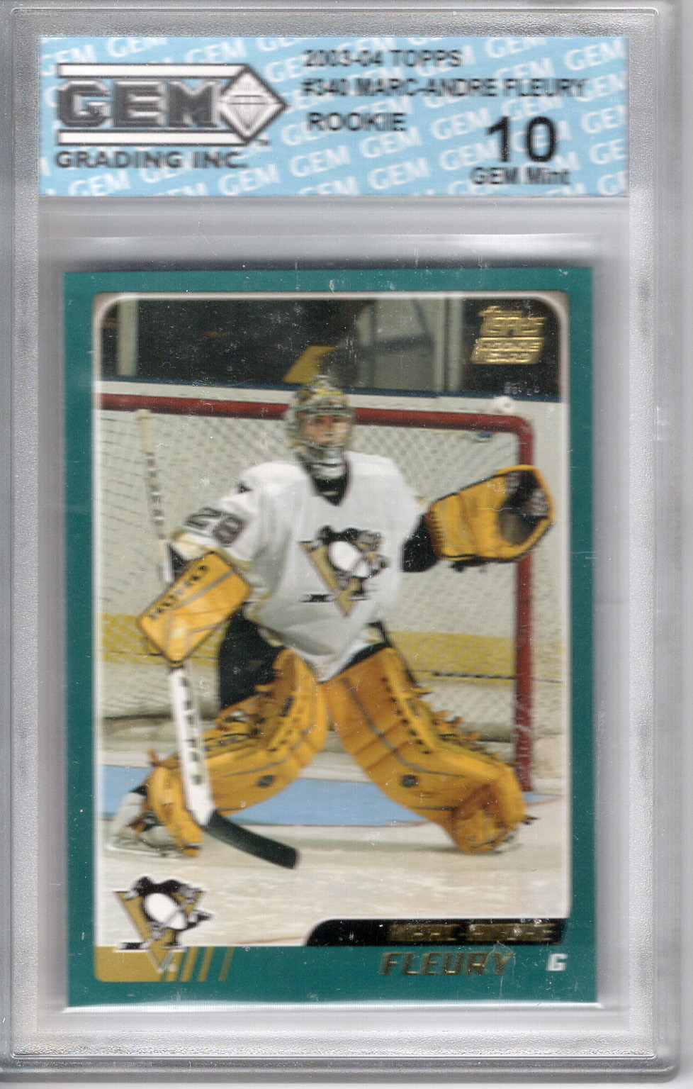 2003-04 Topps Marc-Andre Fleury GEM 10