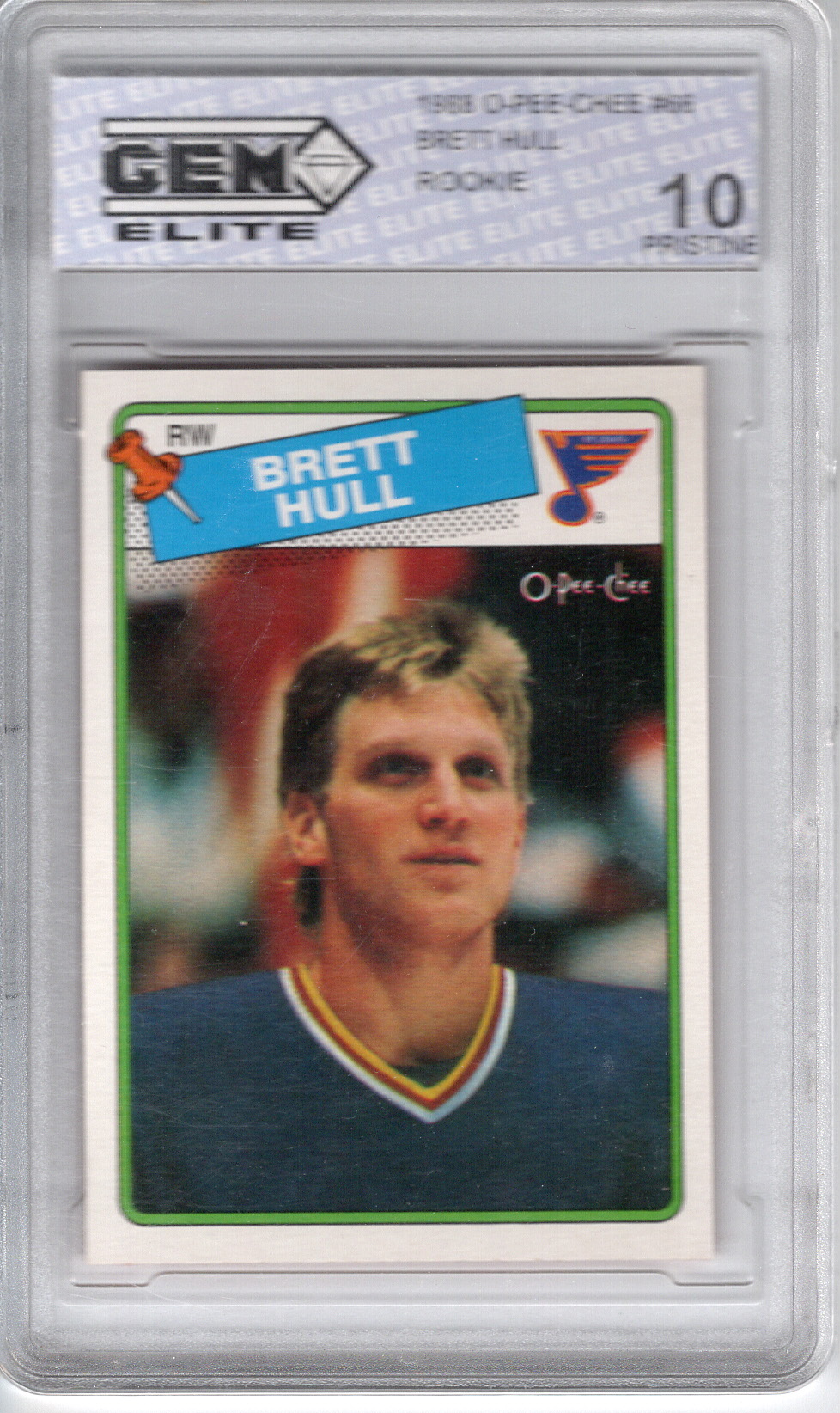 1988-89 O-Pee-Chee Brett Hull RC GEM 10