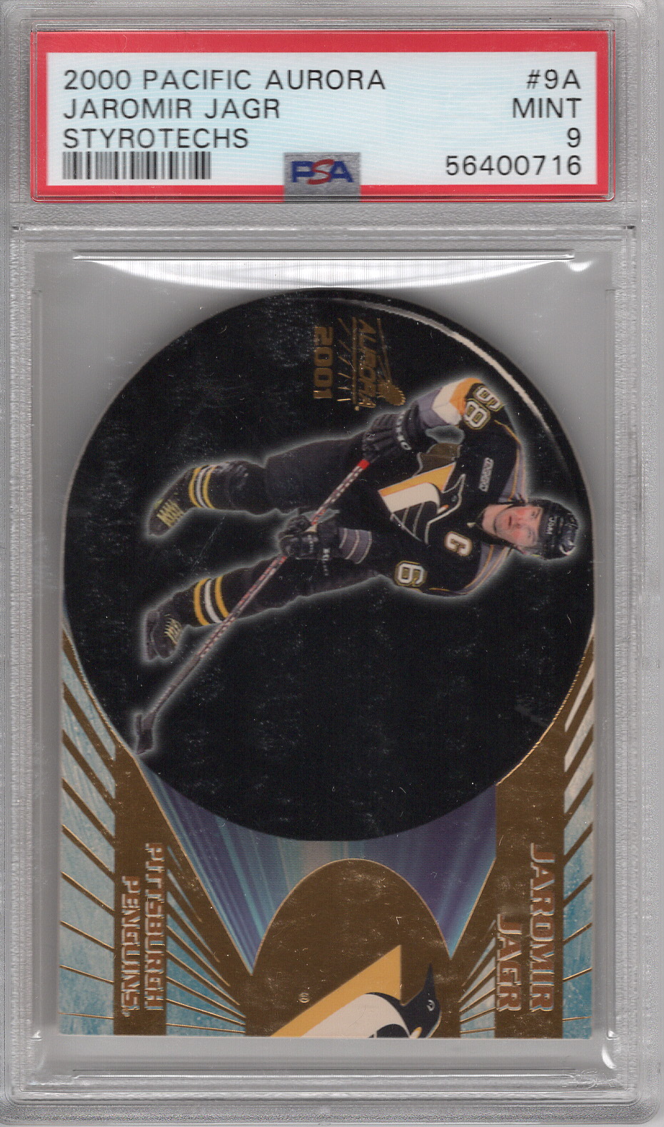 2000-01 Aurora Styrotechs Jaromir Jagr PSA 9