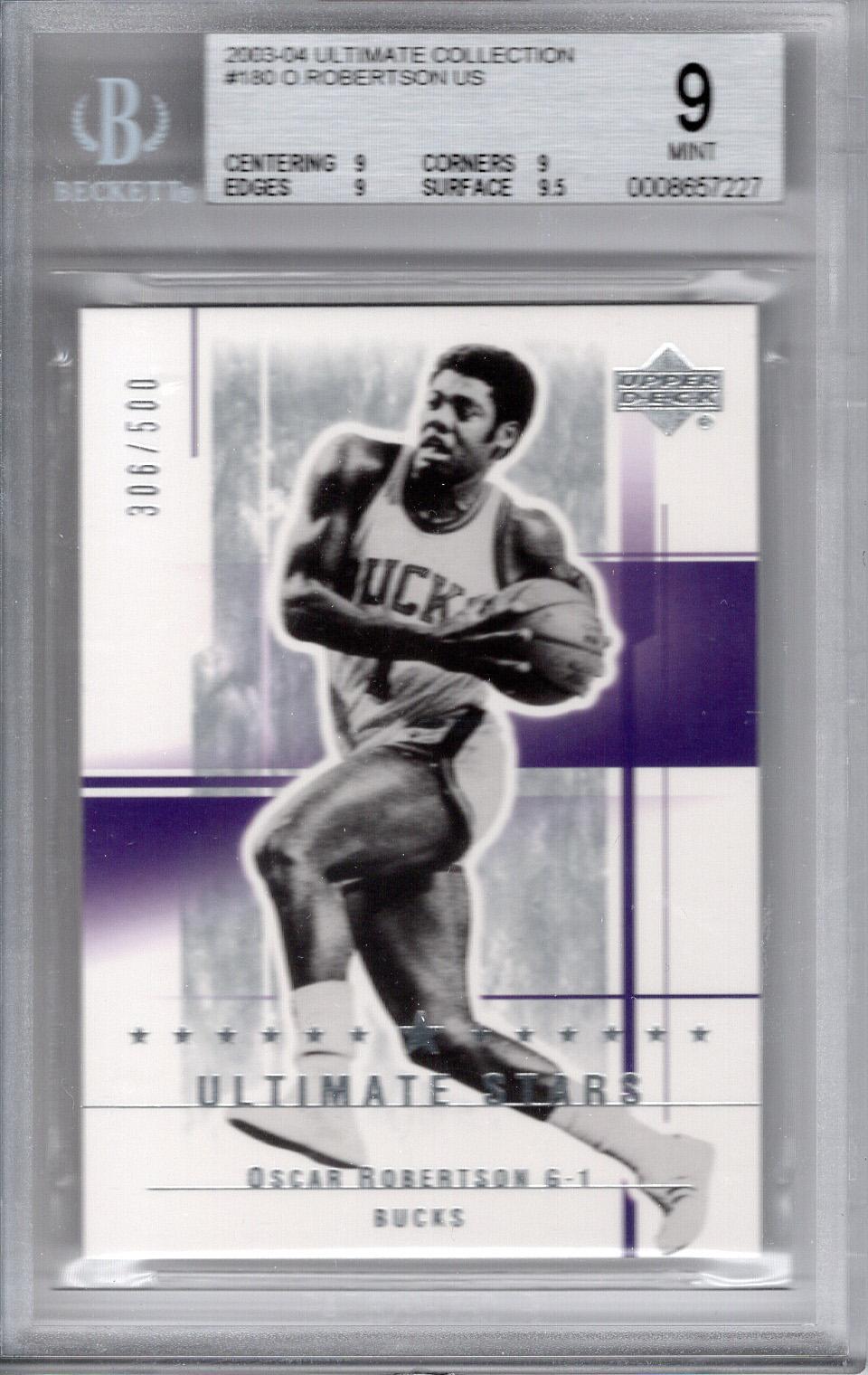 2003-04 Ultimate Collection Oscar Robertson BGS 9