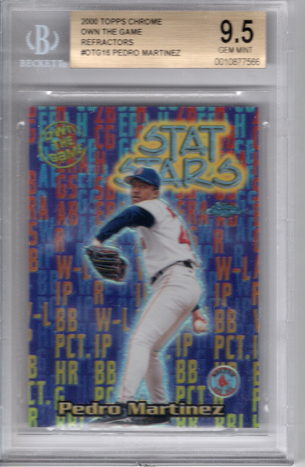 2000 Topps Chrome Own the Game Refractor Pedro Martinez BGS 9.5