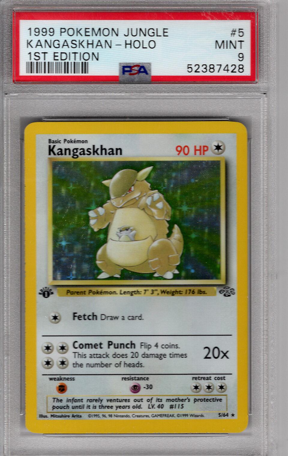 1999 Jungle First Edition Kangaskhan Holo PSA 9