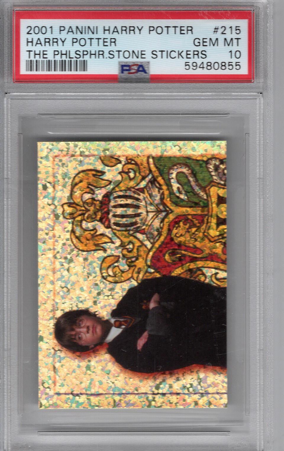 2001 Panini Philosopher's Stone Stickers Harry Potter PSA 10