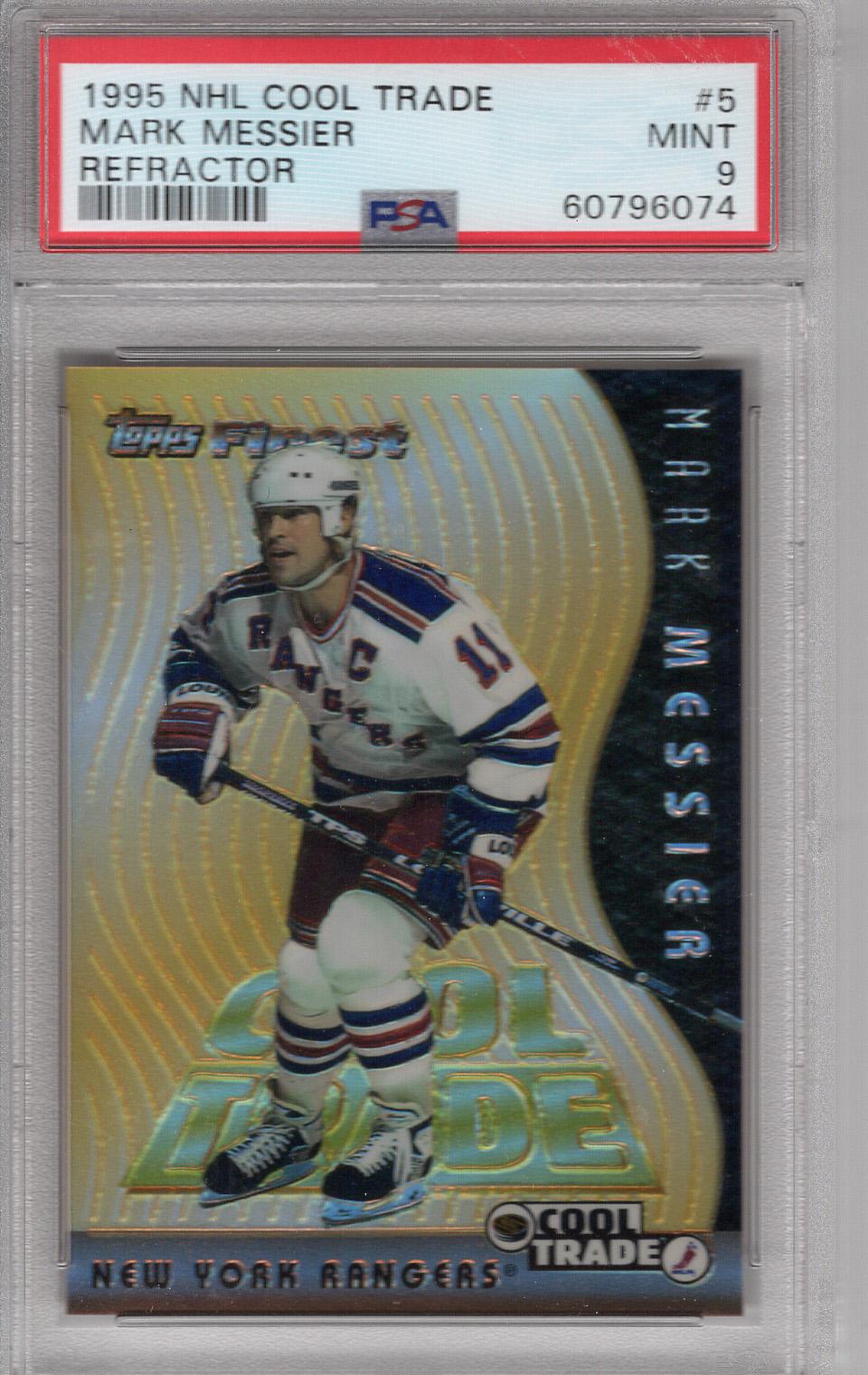 1995-96 Finest NHL Cool Trade Refractor Mark Messier PSA 9