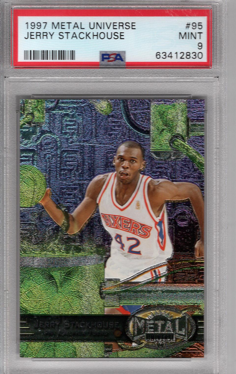 1997-98 Metal Universe Jerry Stackhouse PSA 9