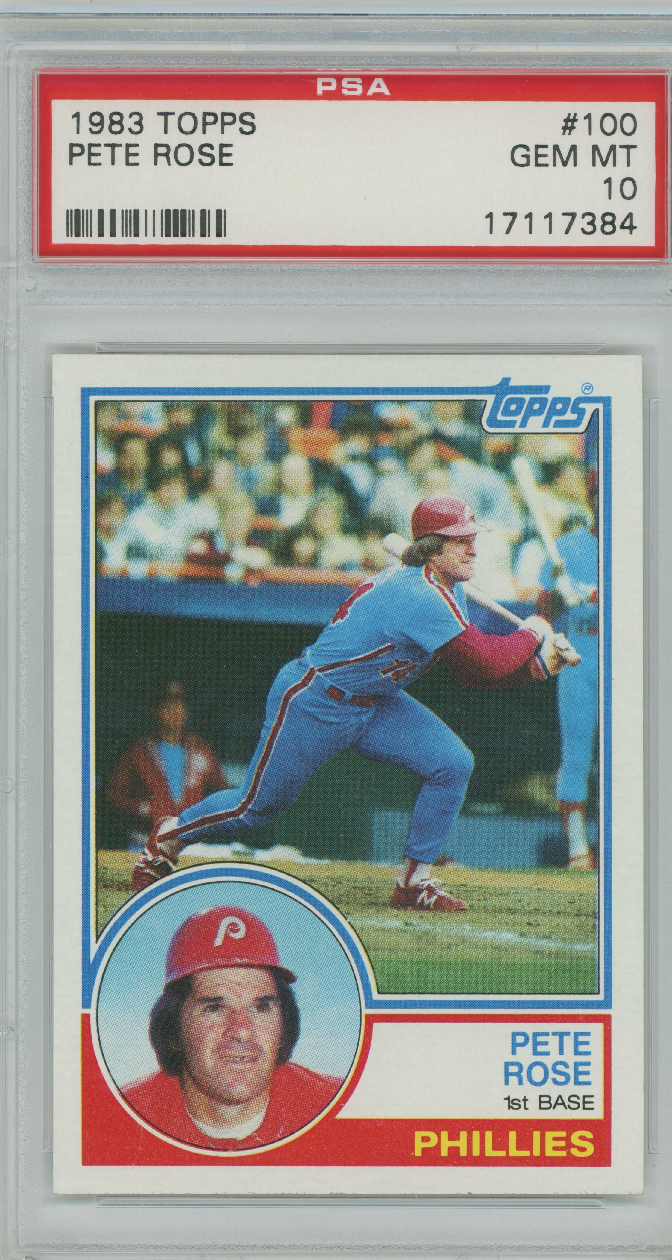 1983 Topps Pete Rose PSA 10