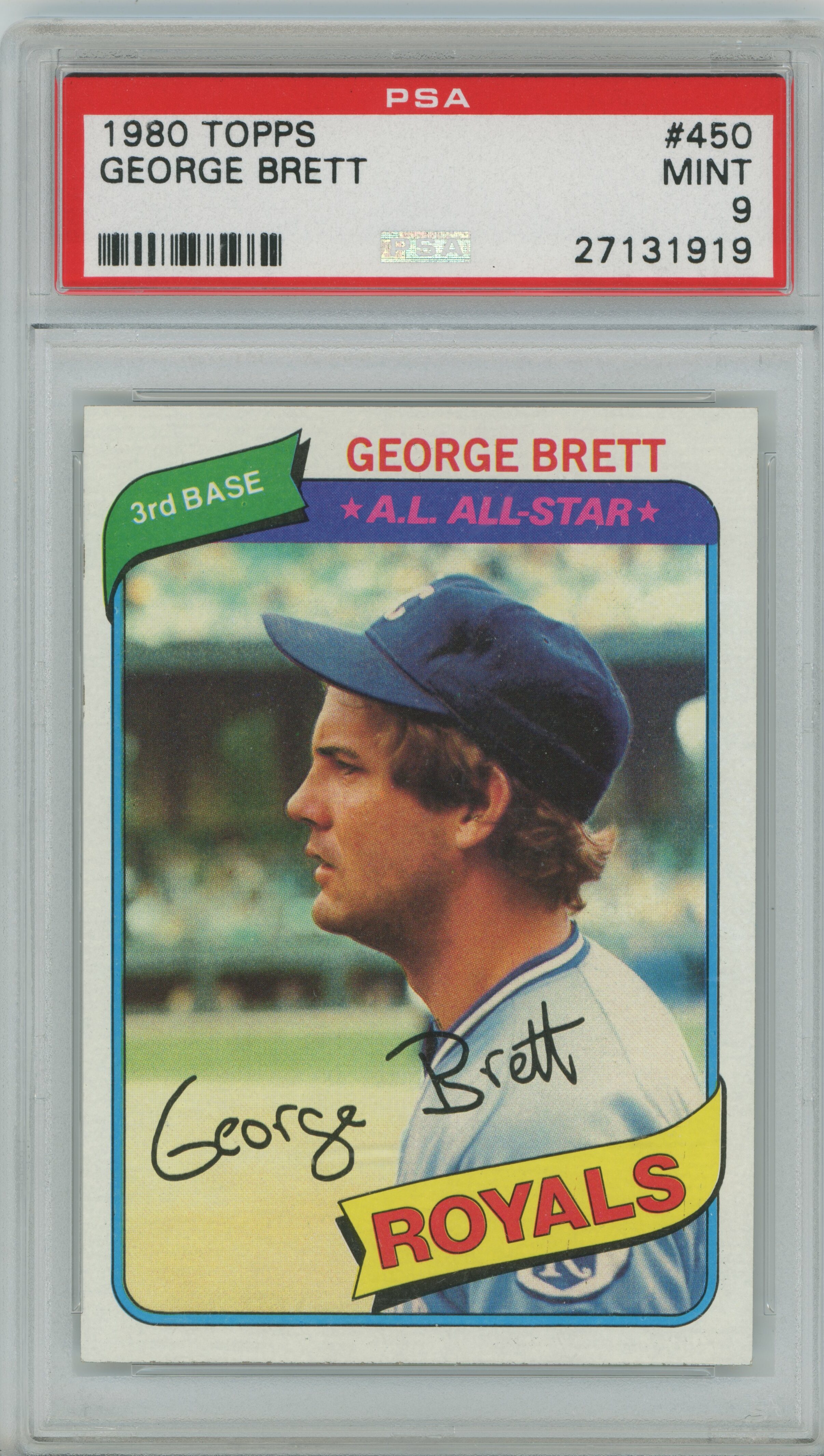 1980 Topps George Brett PSA 9