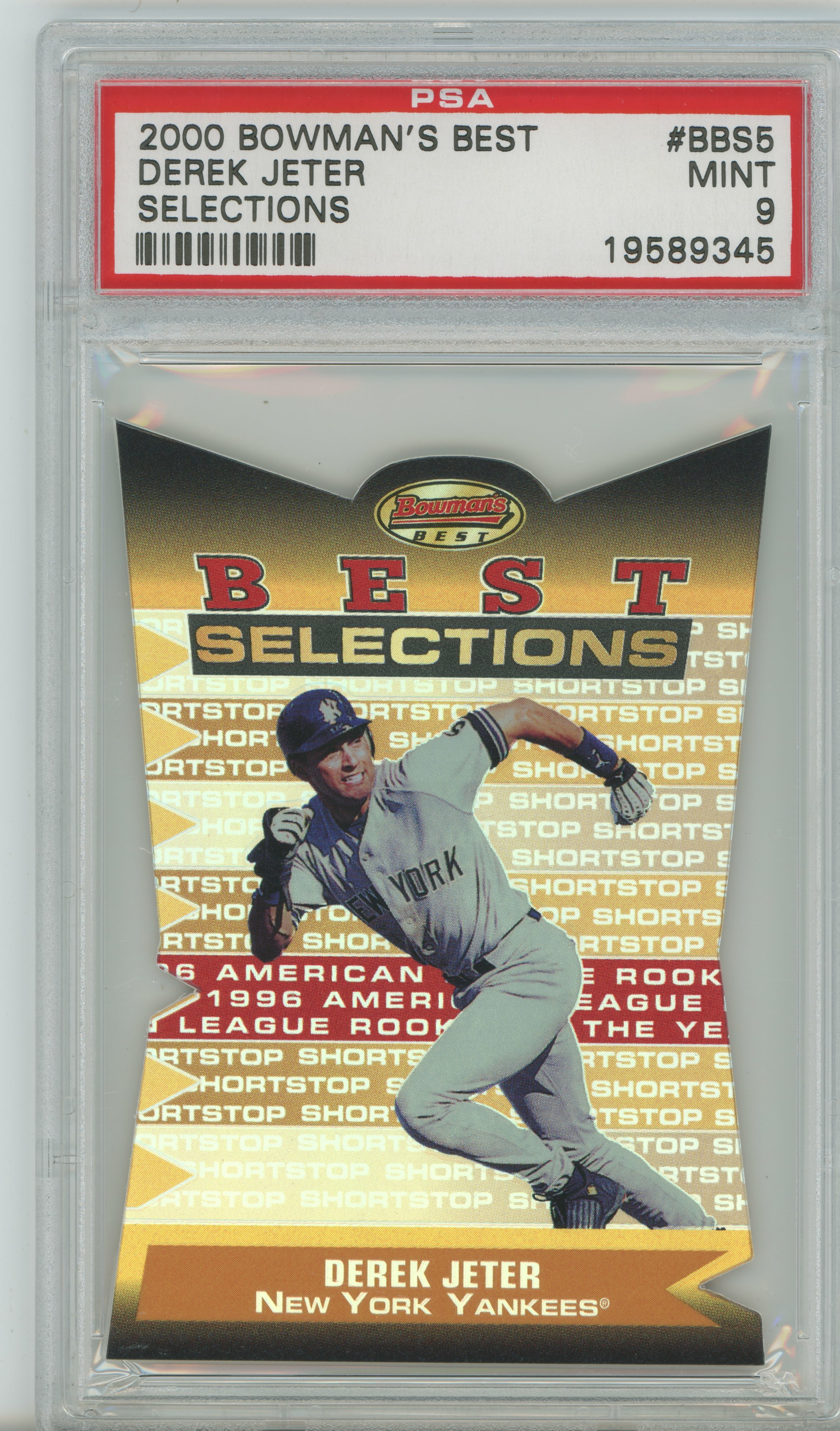 2000 Bowman's Best Selections Derek Jeter PSA 9