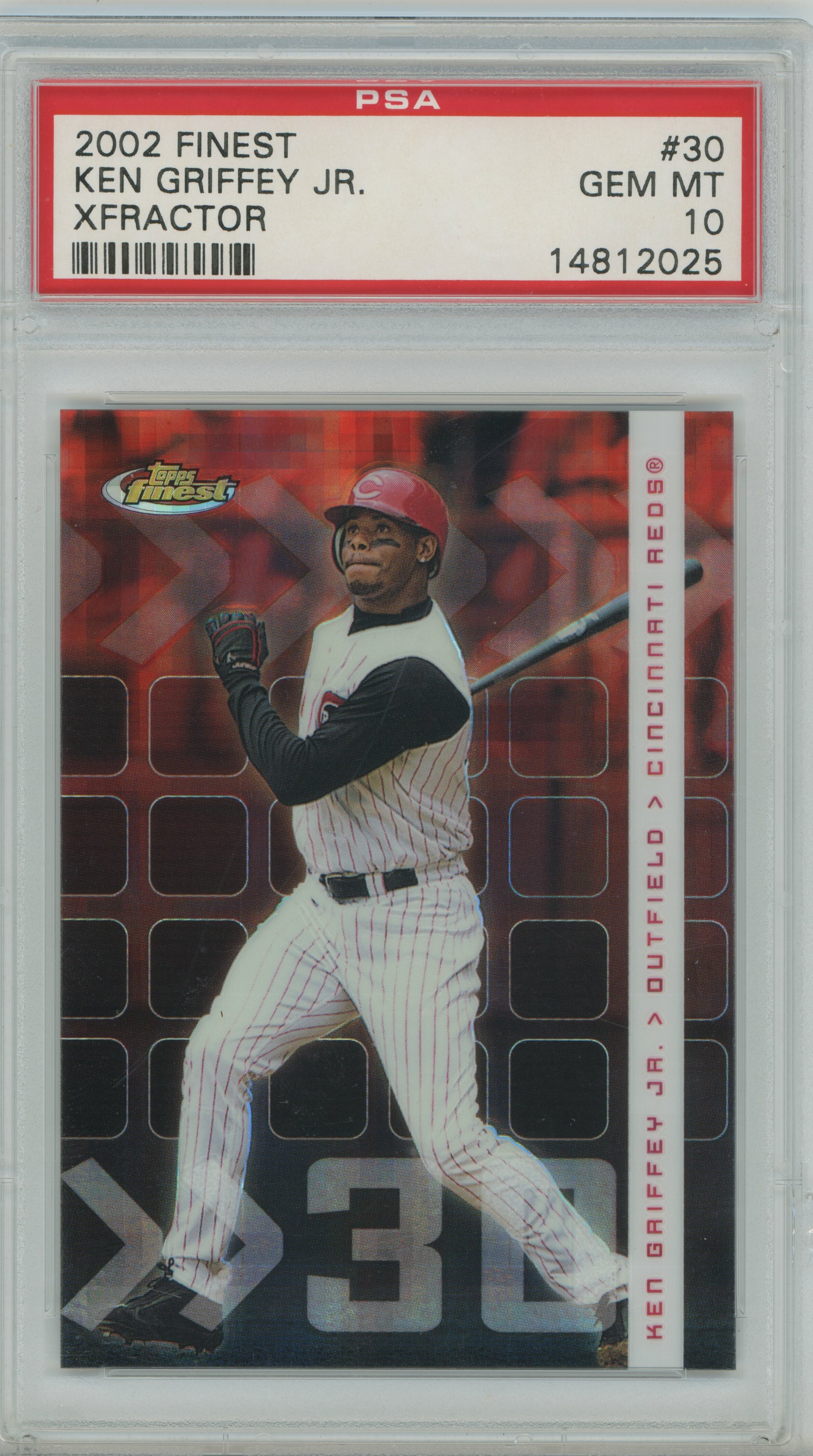 2002 Finest Xfractor Ken Griffey Jr. PSA 10