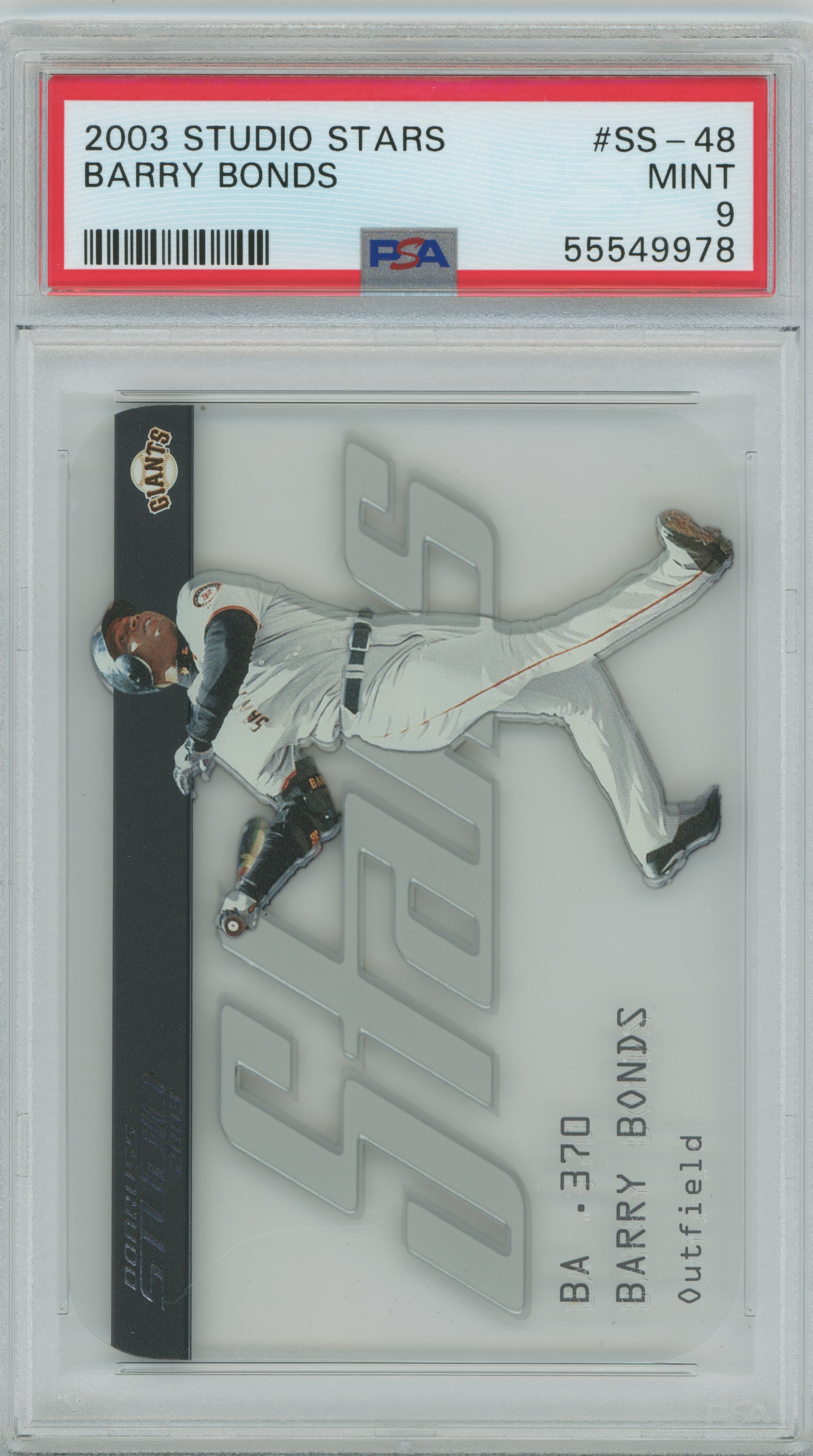 2003 Studio Stars Barry Bonds PSA 9