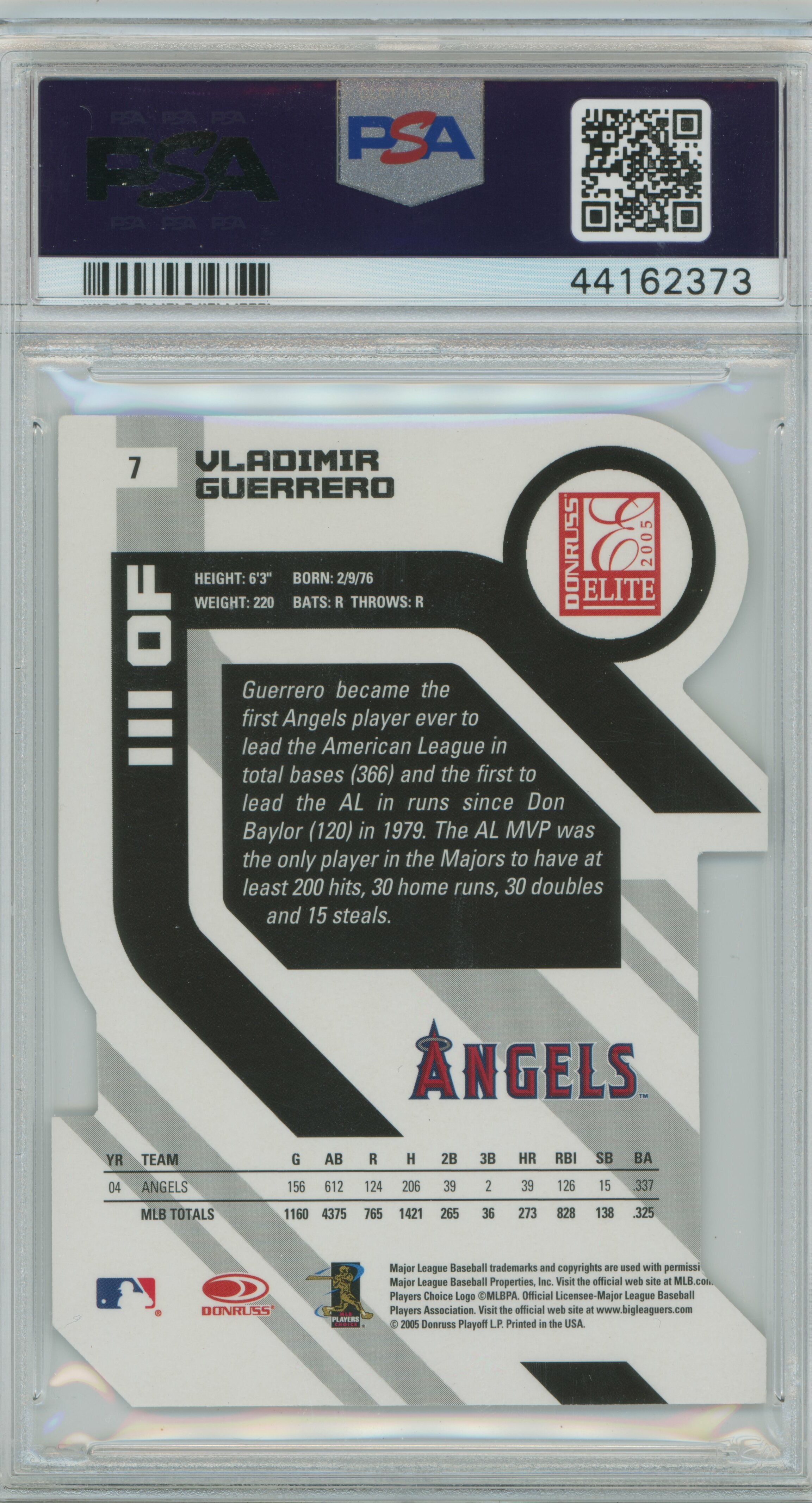 2005 Elite Status Gold Vladimir Guerrero PSA 9