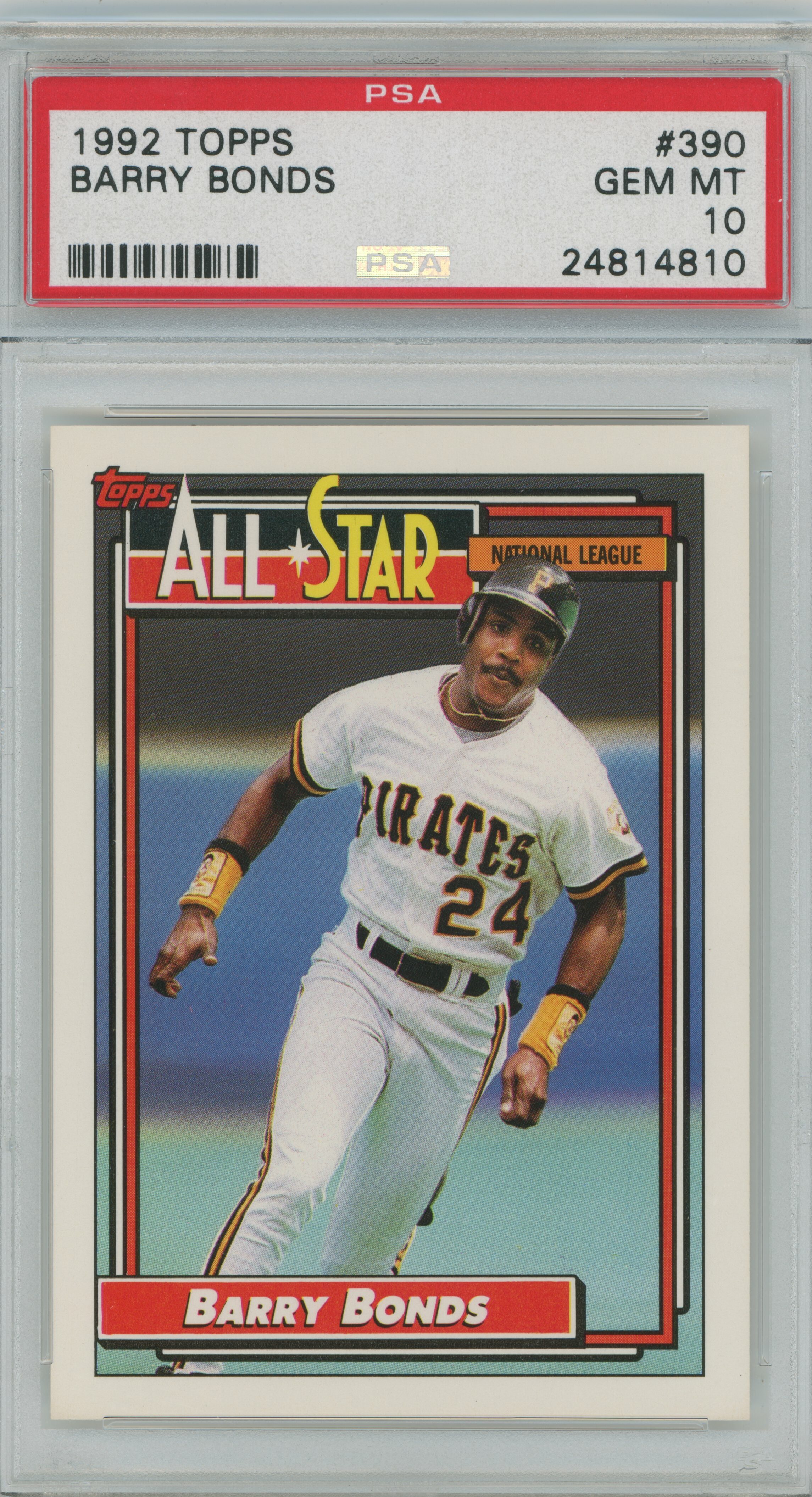 1992 Topps Barry Bonds PSA 10