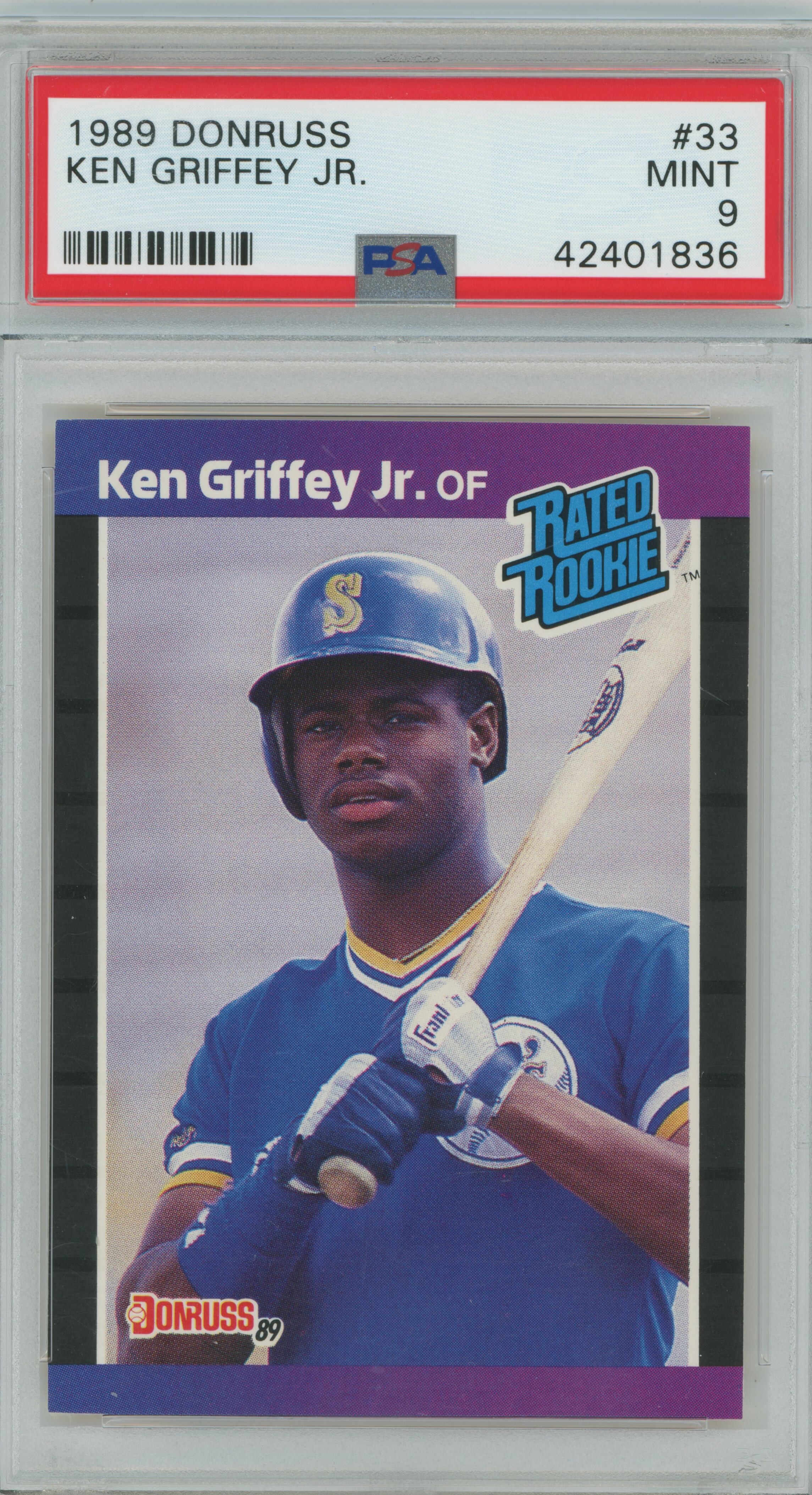 1989 Donruss Ken Griffey Jr. PSA 9