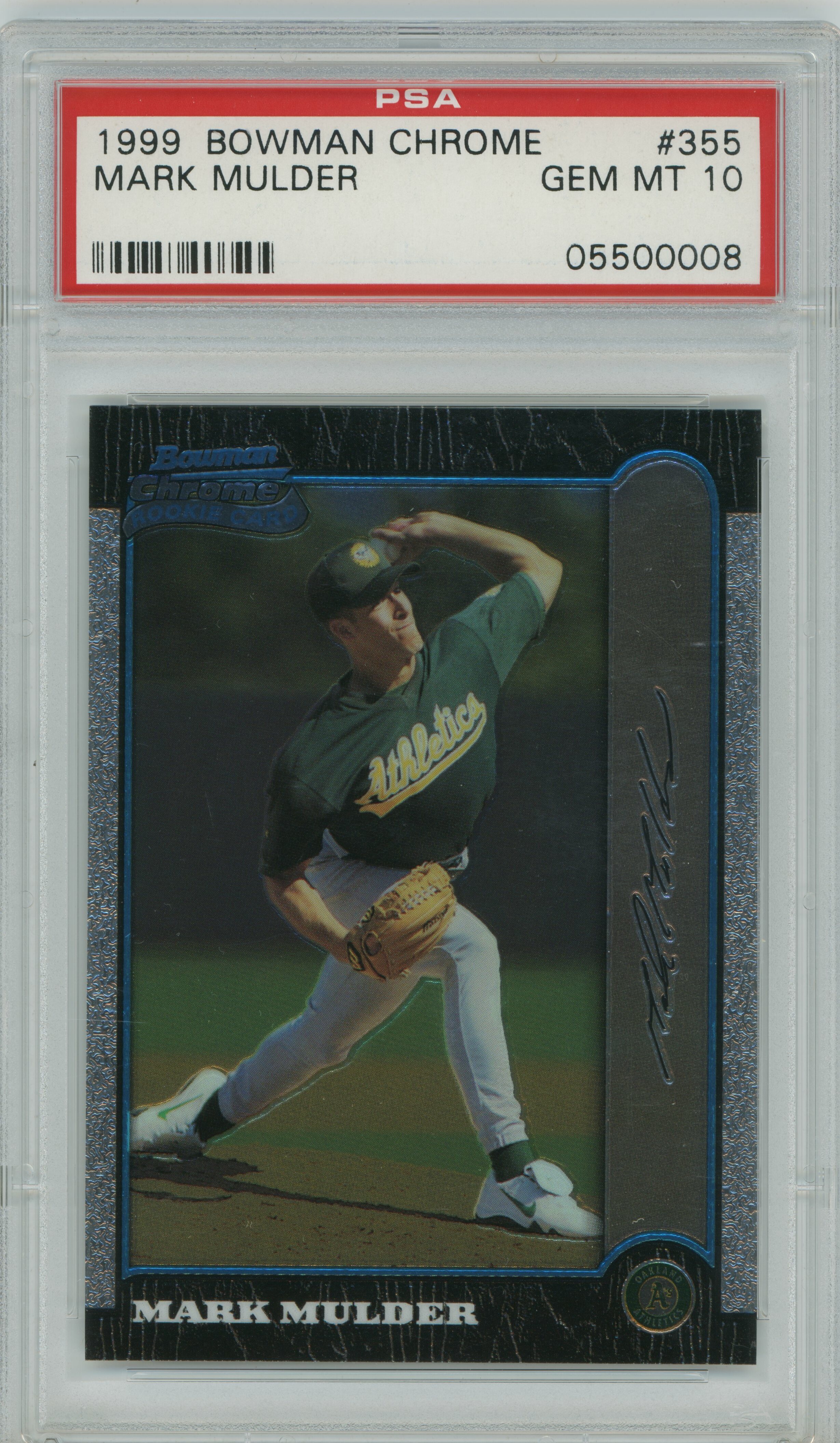 1999 Bowman Chrome Mark Mulder PSA 10