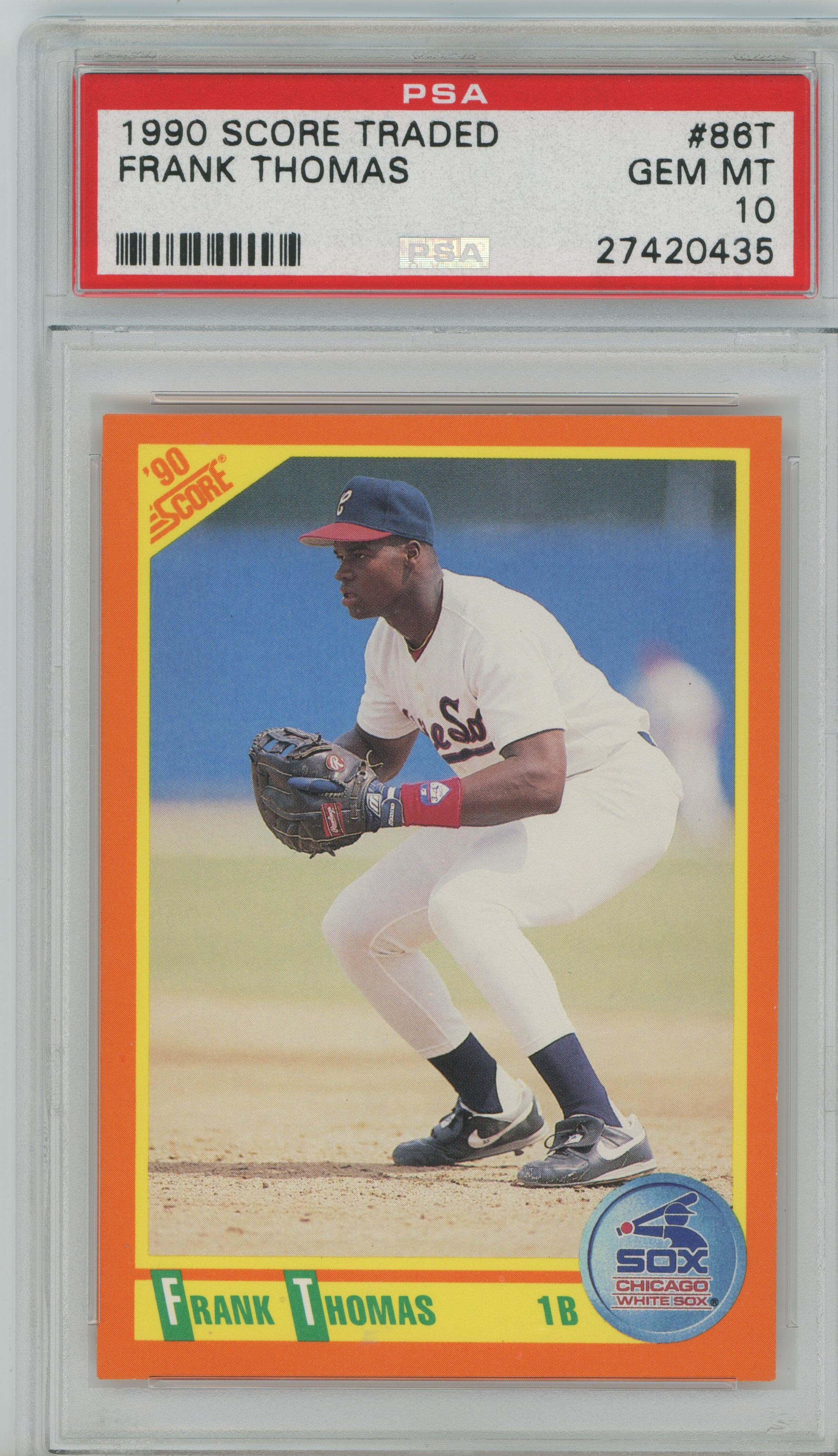 1990 Score Traded RC Frank Thomas PSA 10