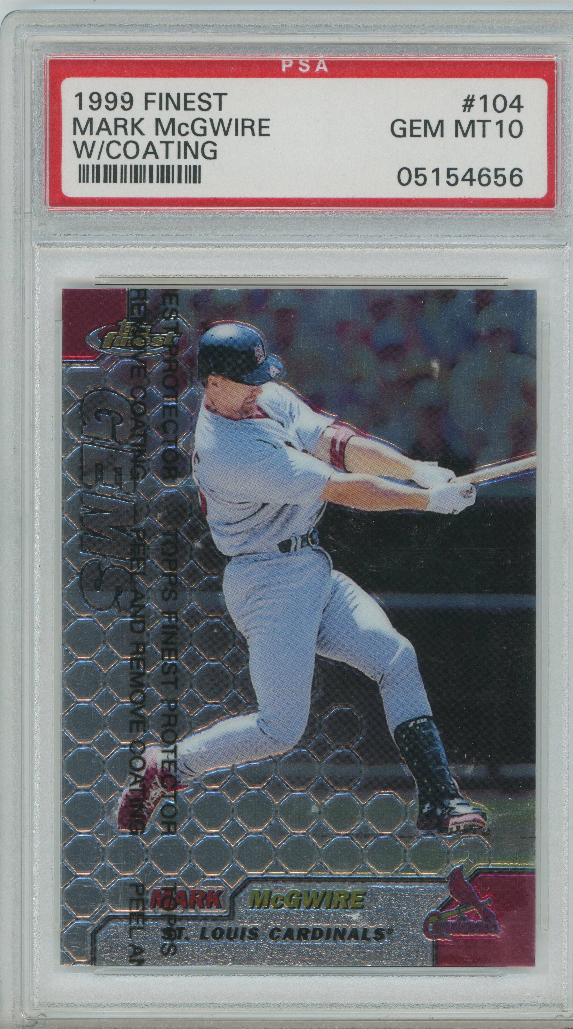 1999 Finest Mark McGwire PSA 10