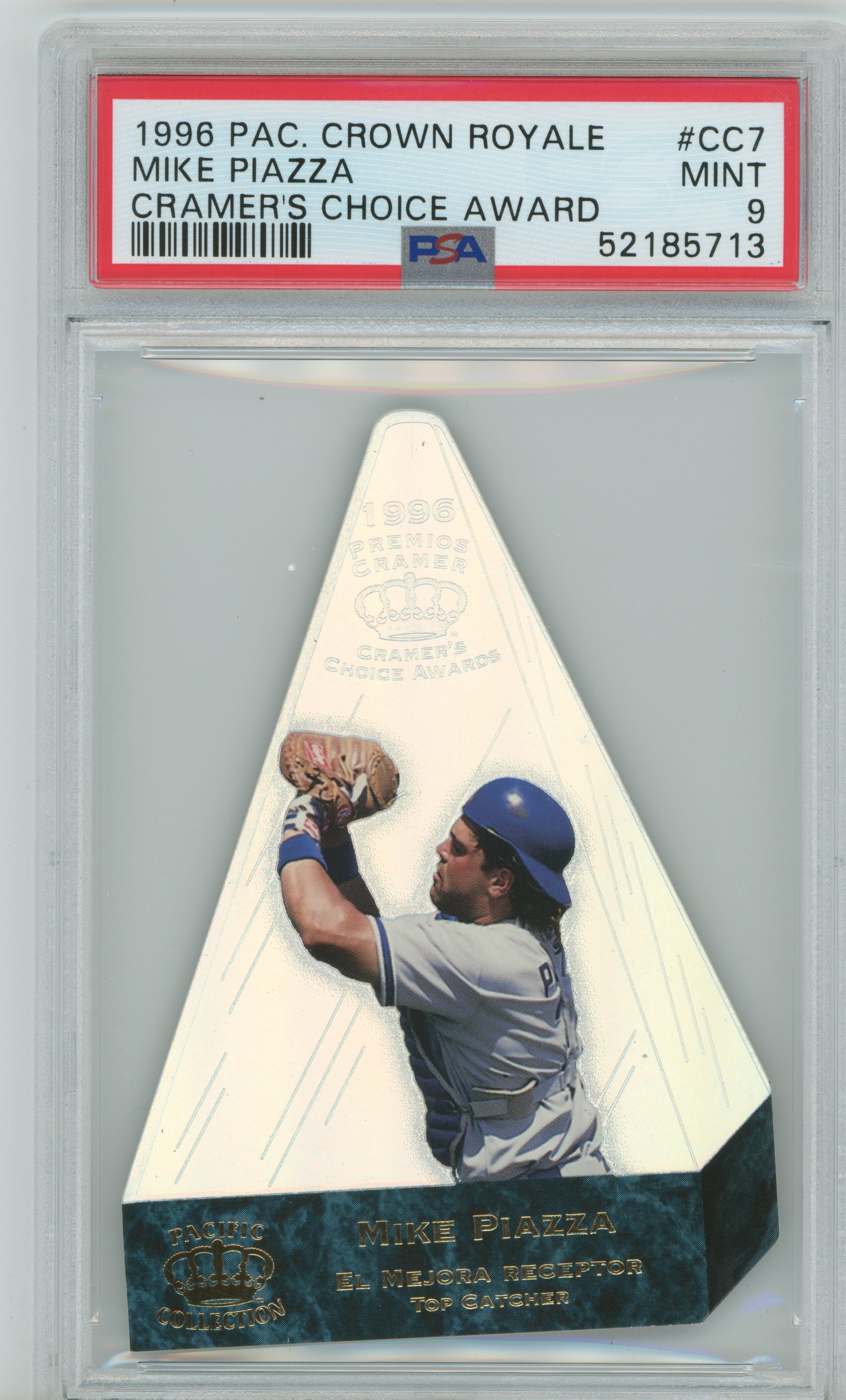 1996 Crown Royale Cramer's Choice Award Mike Piazza PSA 9