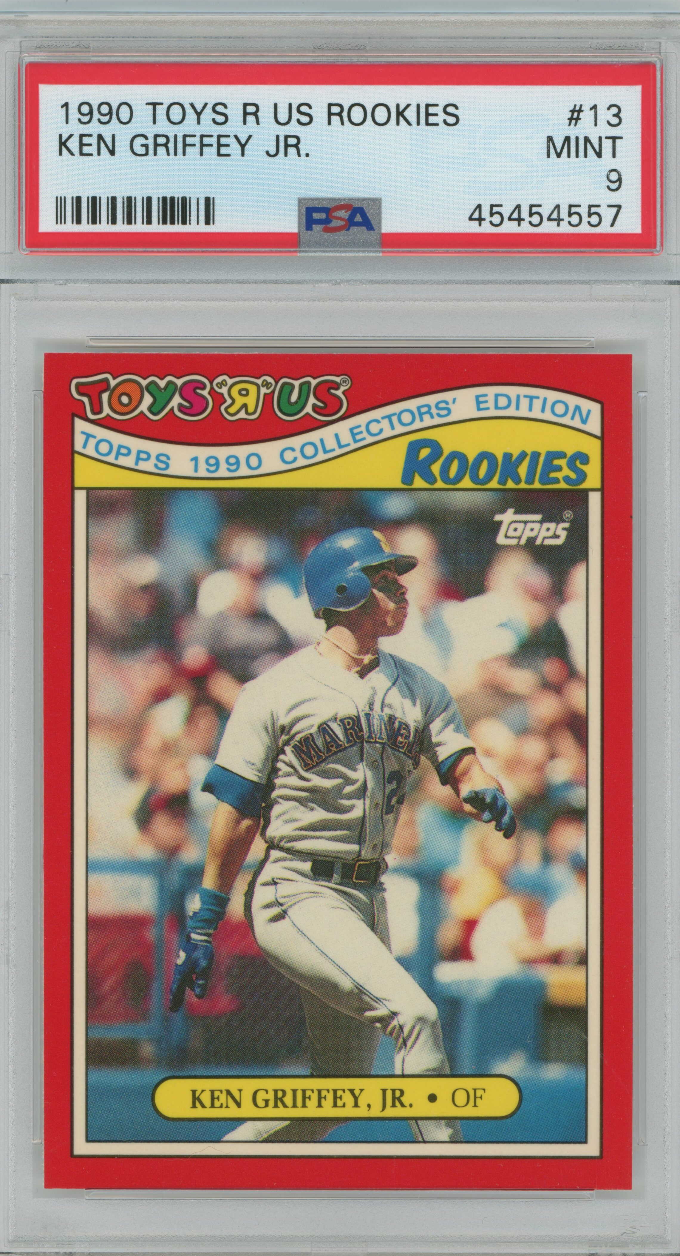 1990 Toys R Us Rookies Ken Griffey Jr. PSA 9