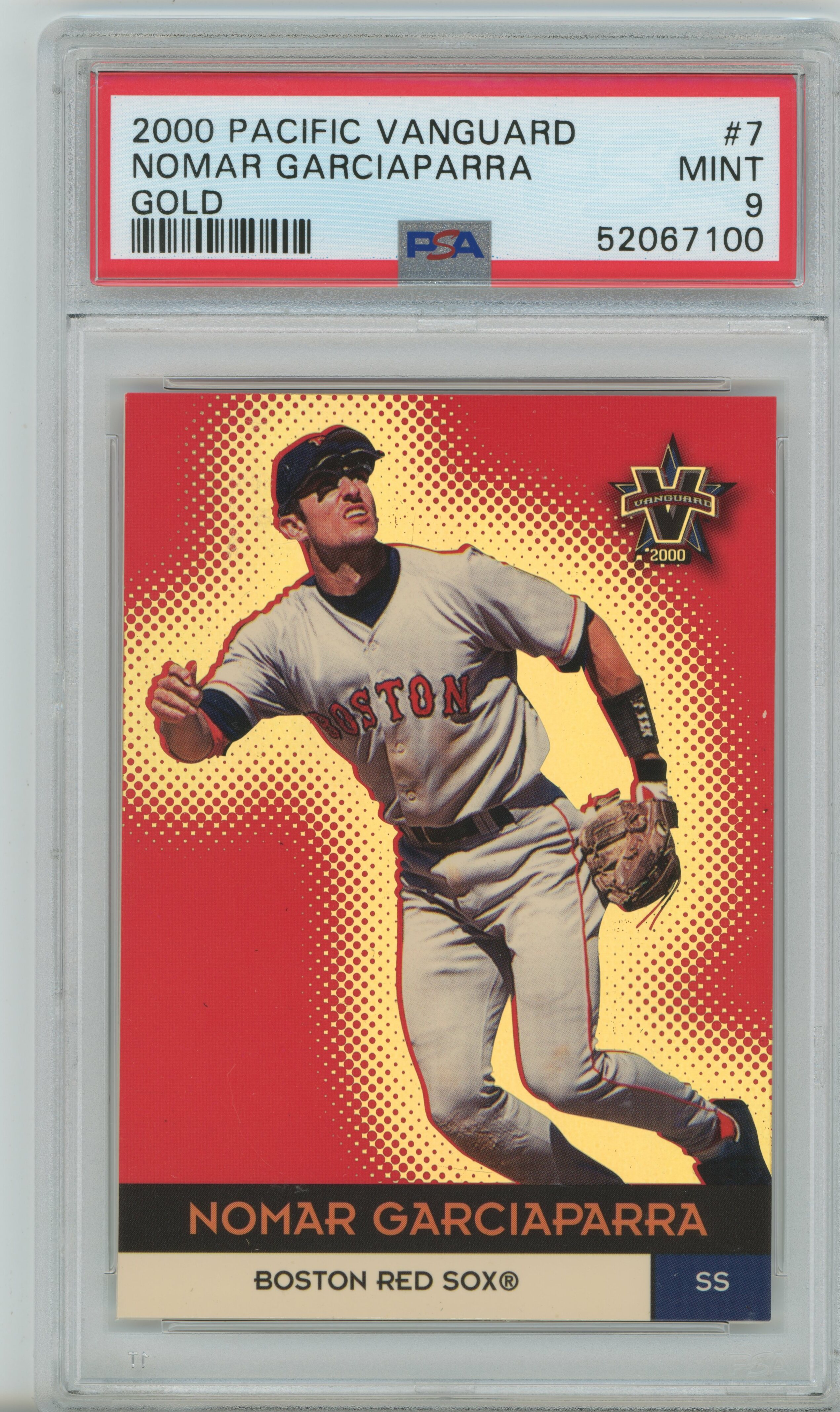 2000 Vanguard Gold Nomar Garciaparra PSA 9