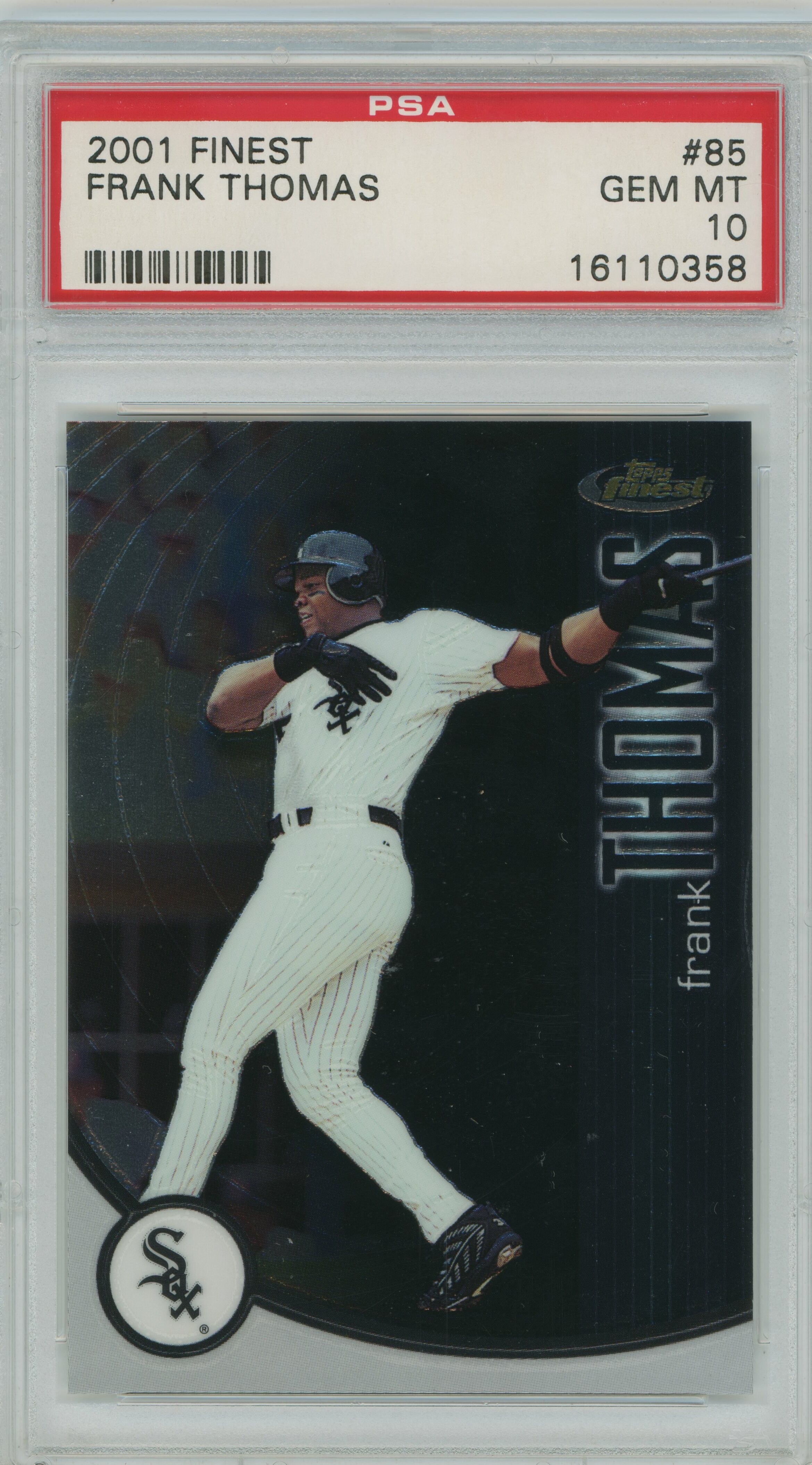 2001 Finest Frank Thomas PSA 10