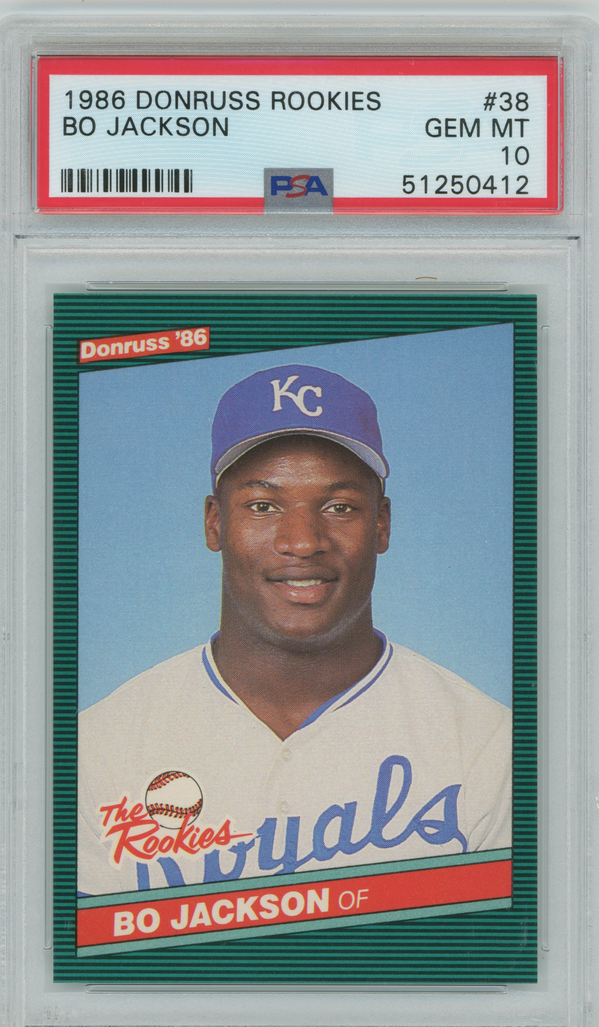 1986 Donruss RC Bo Jackson PSA 10