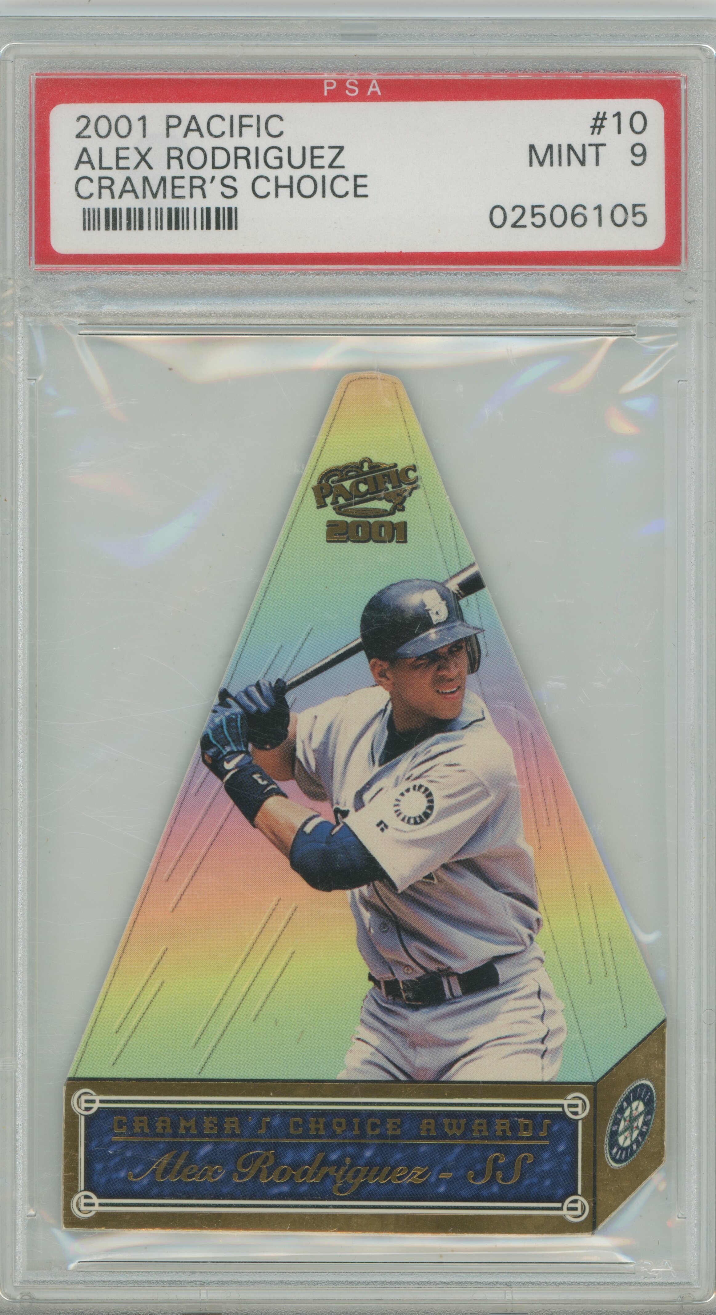 2001 Pacific Cramer's Choice Alex Rodriguez PSA 9