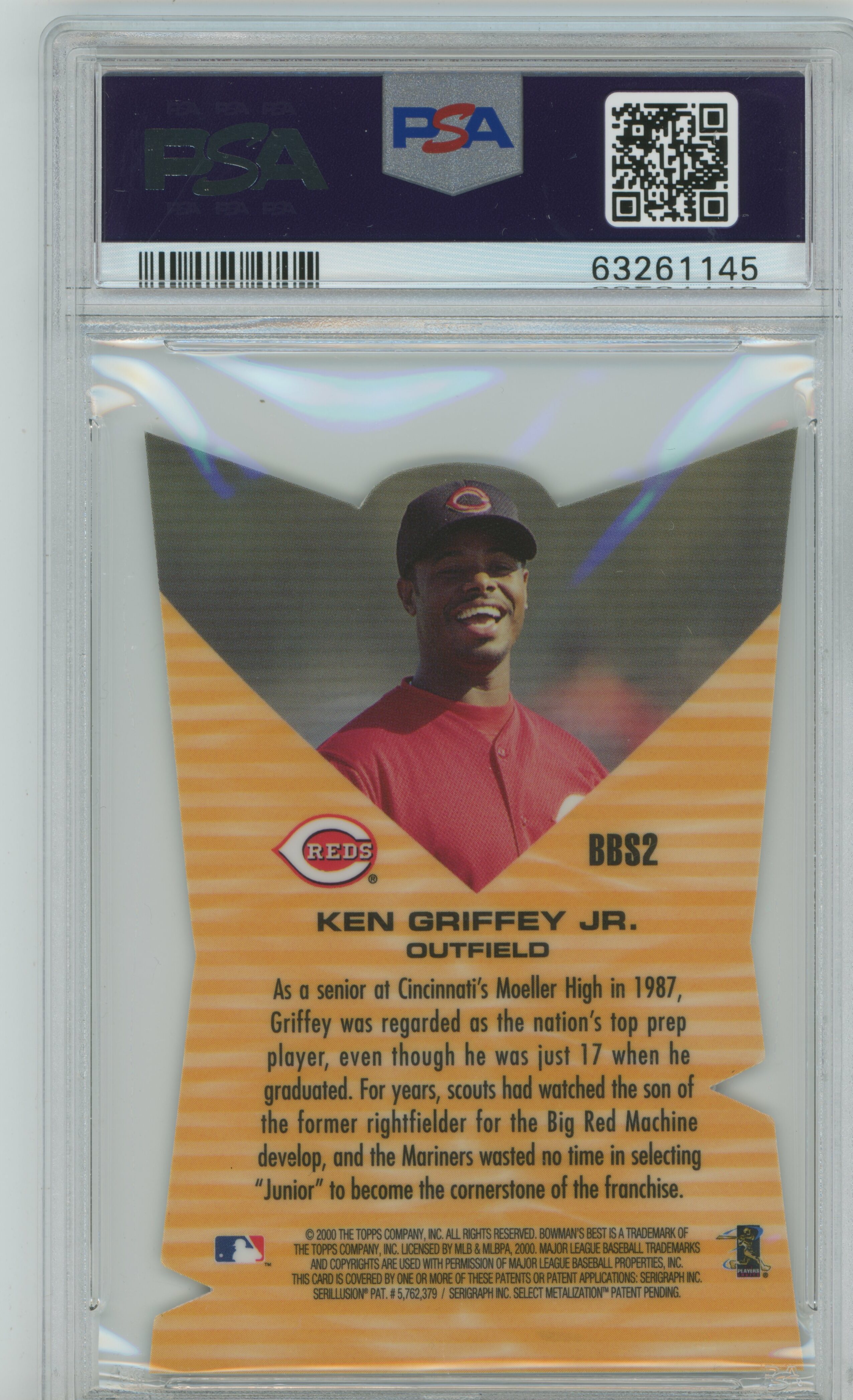 2000 Bowman's Best Best Selections Ken Griffey Jr. PSA 9