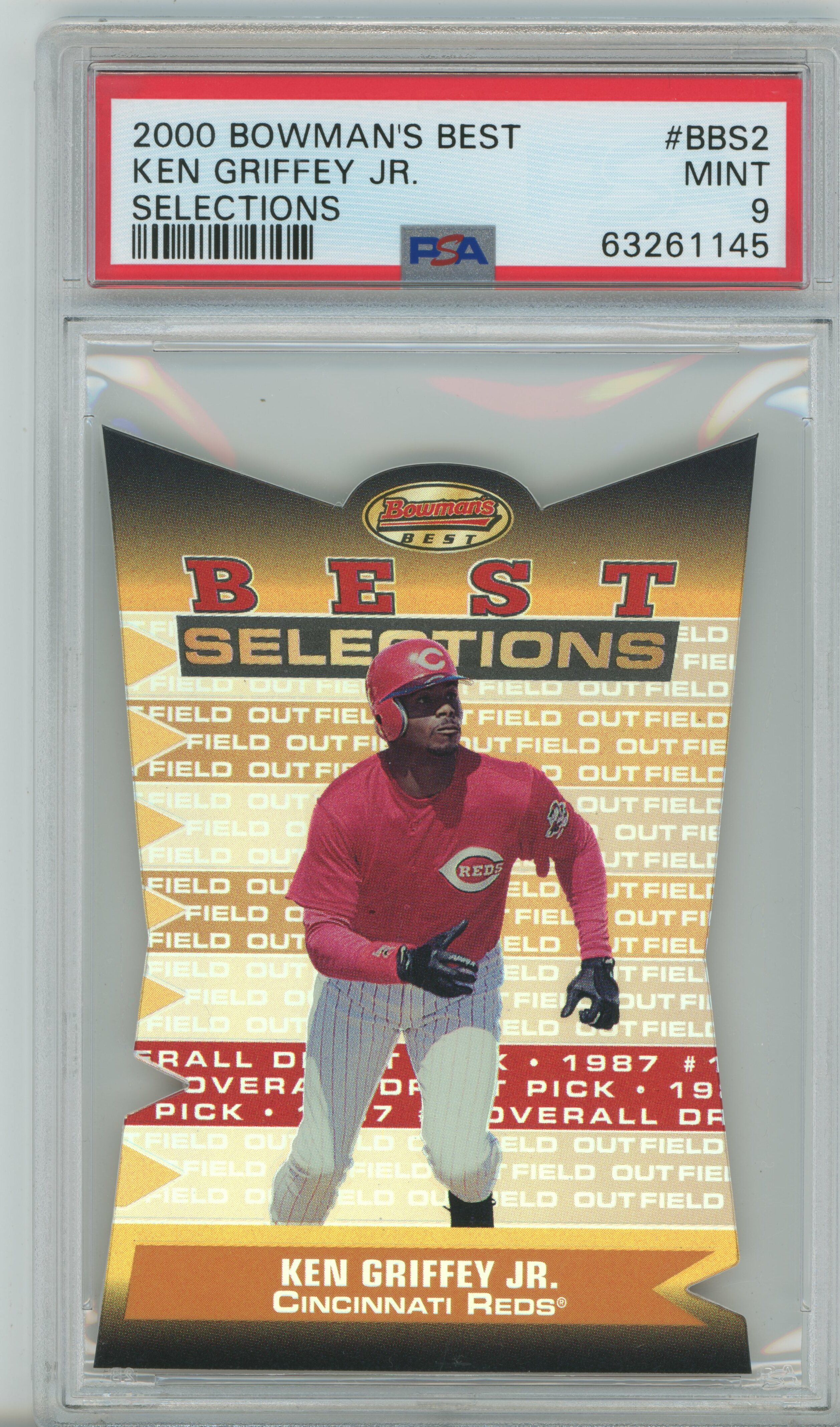 2000 Bowman's Best Best Selections Ken Griffey Jr. PSA 9