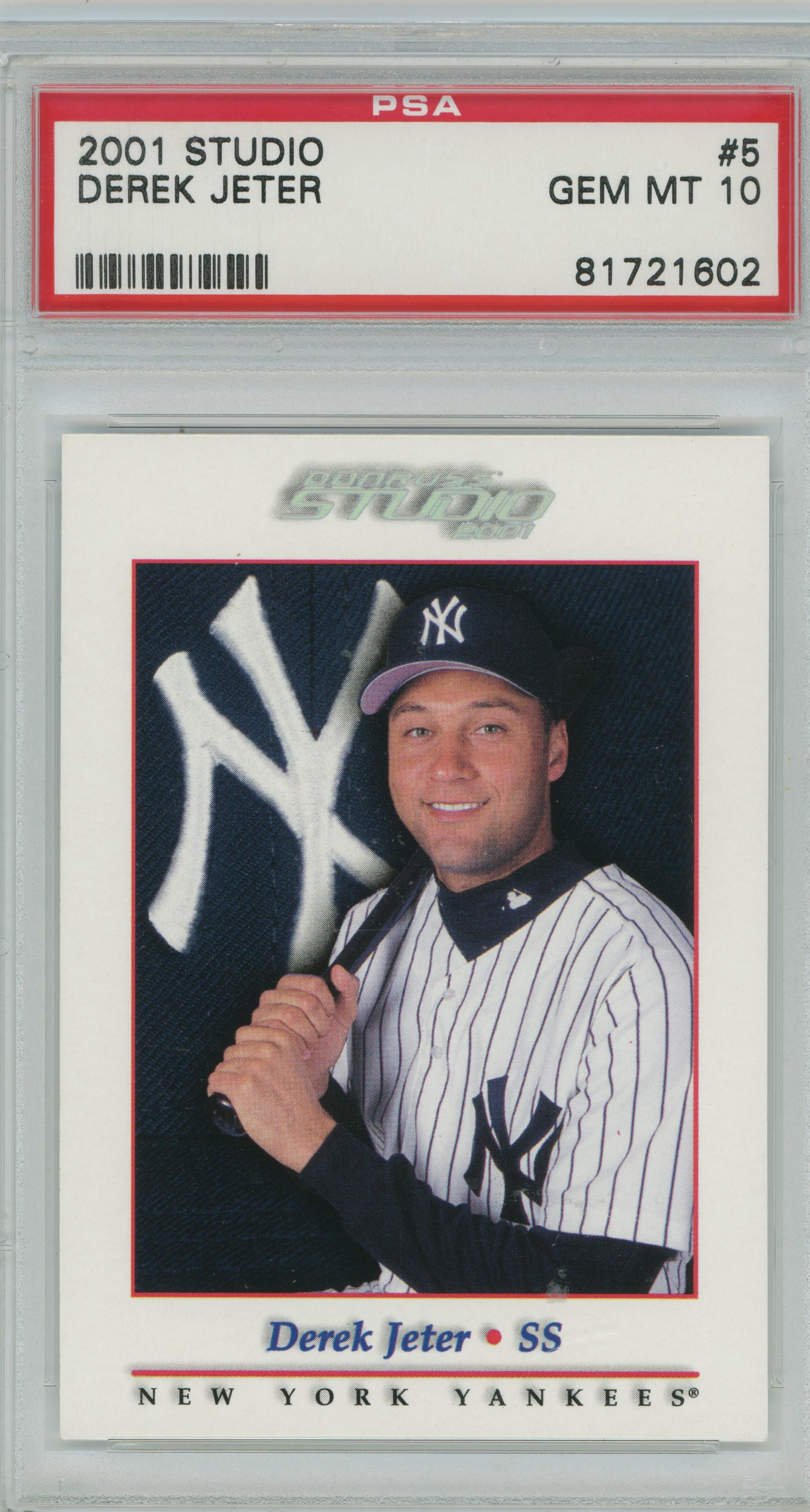 2001 Studio Derek Jeter PSA 10