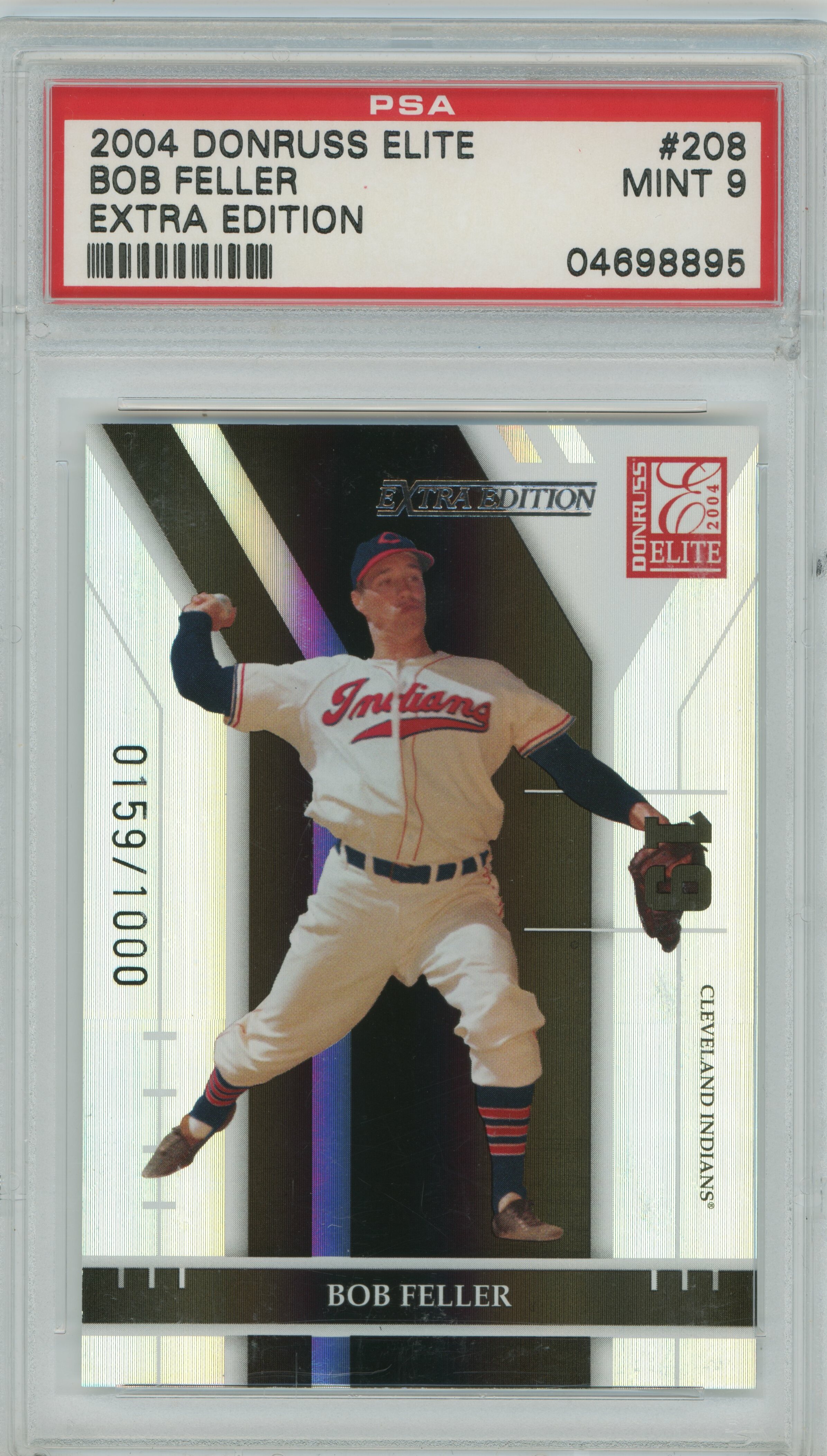 2004 Elite Extra Edition Bob Feller PSA 9