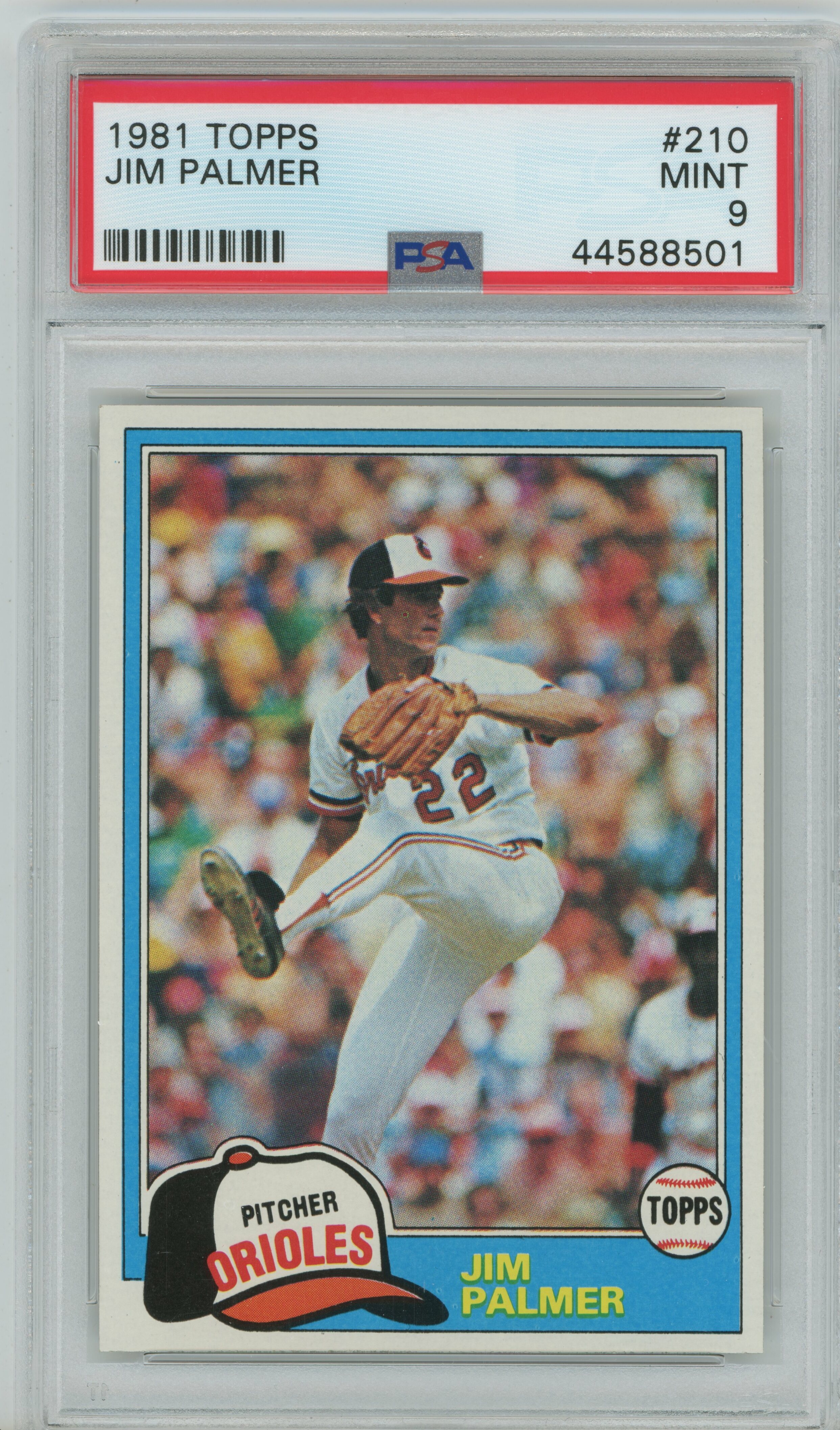 1981 Topps Jim Palmer PSA 9