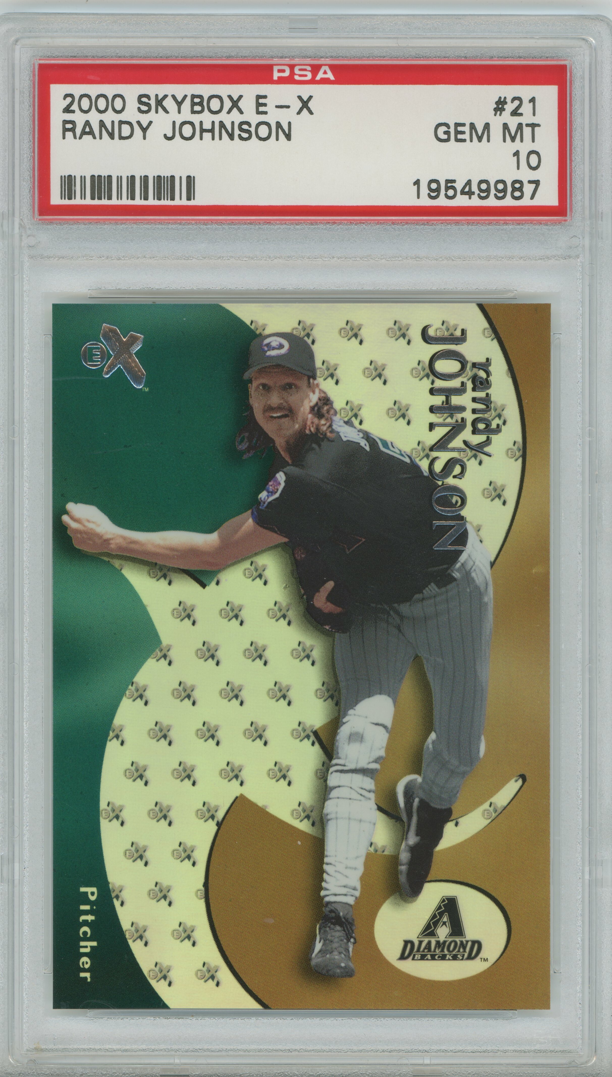 2000 E-X Randy Johnson PSA 10