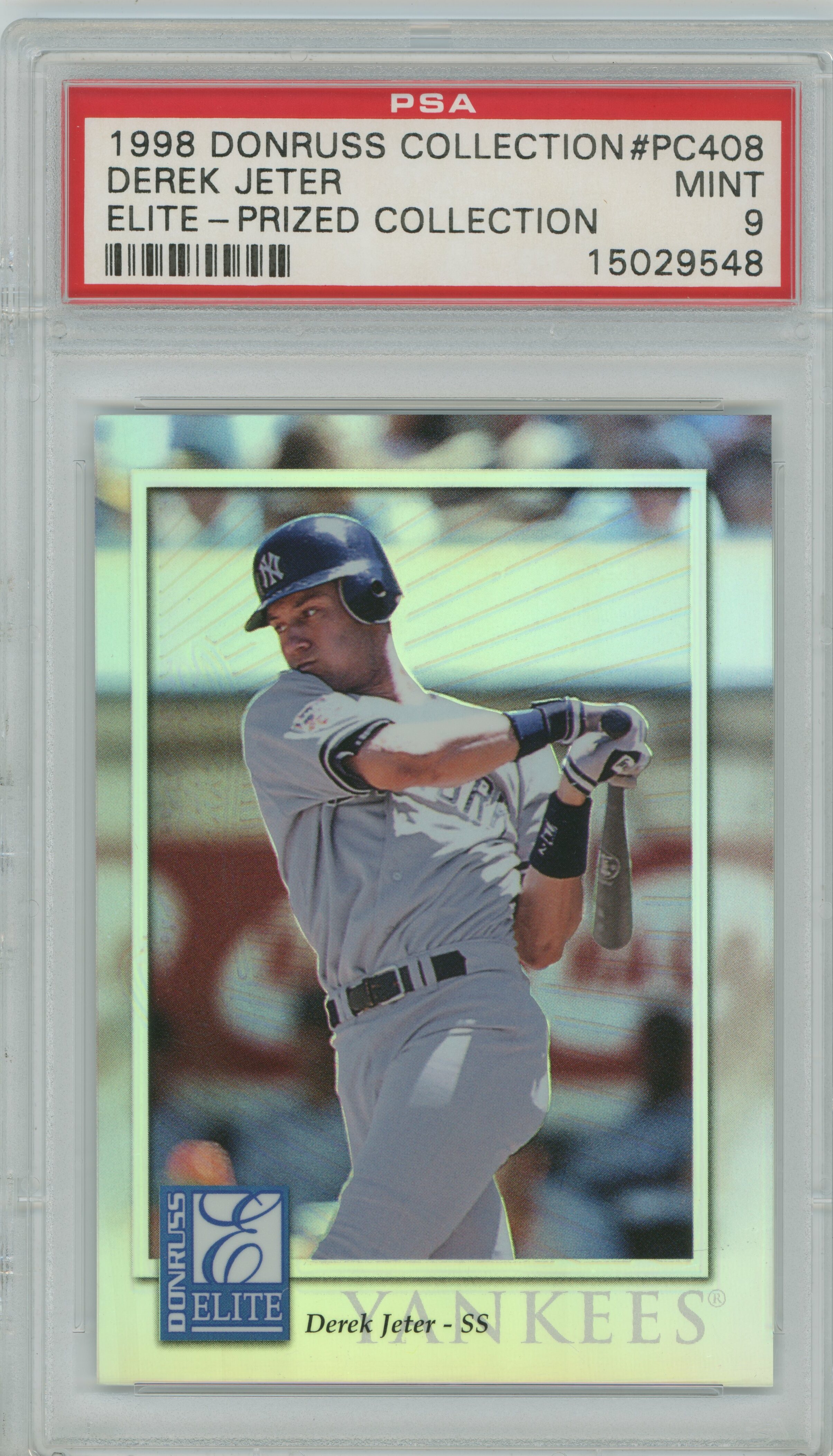 1998 Elite Prized Collection Derek Jeter PSA 9