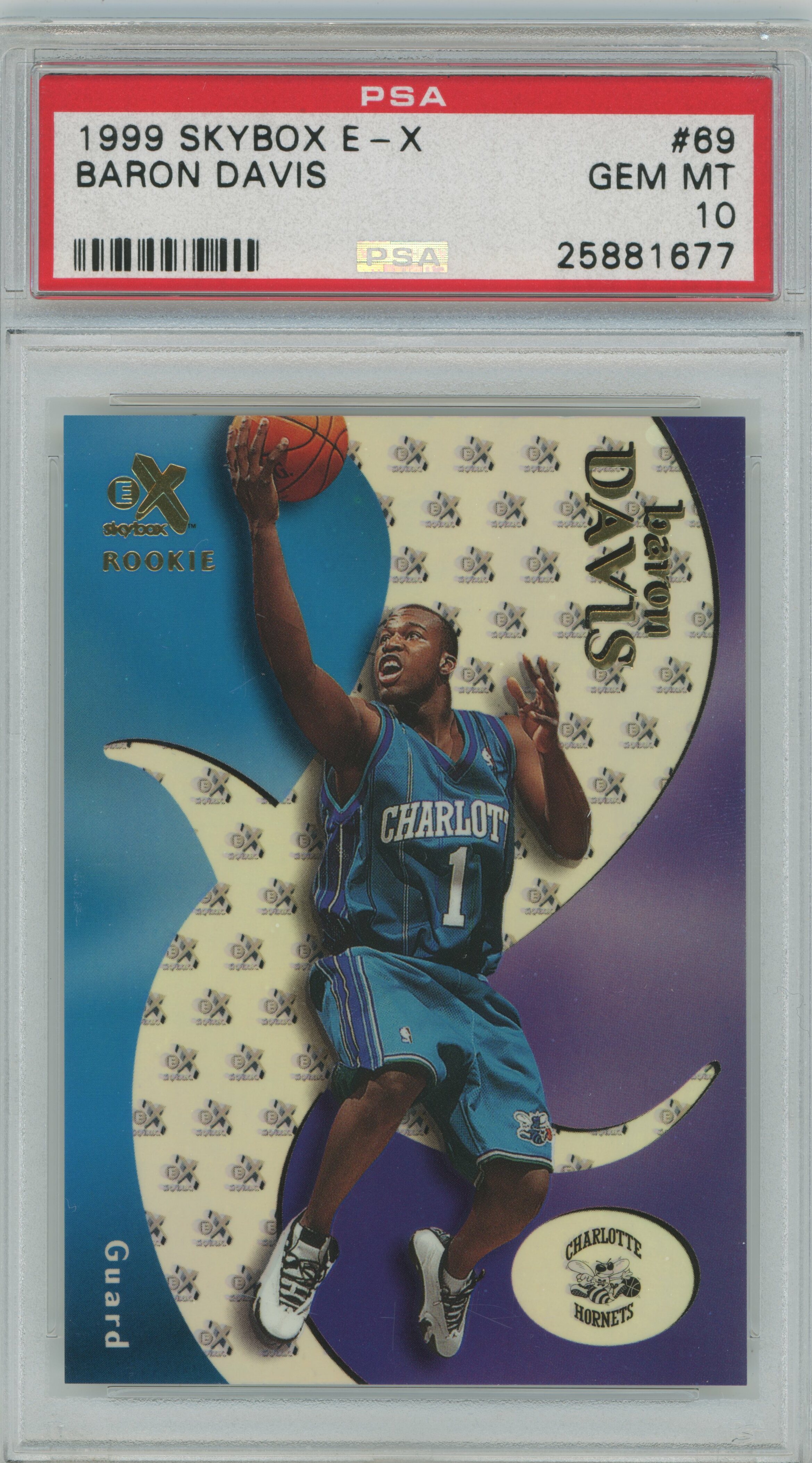 1999-00 E-X RC Baron Davis PSA 10