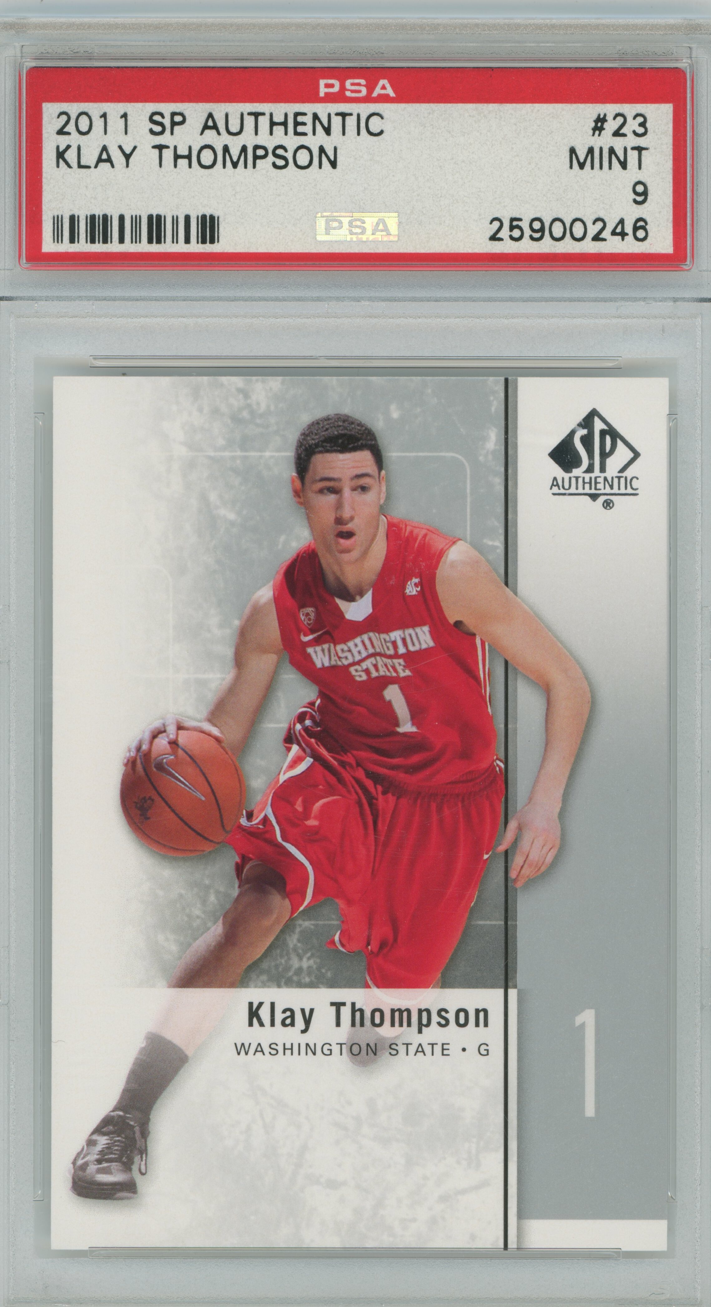 2011-12 SP Authentic Klay Thompson PSA 9