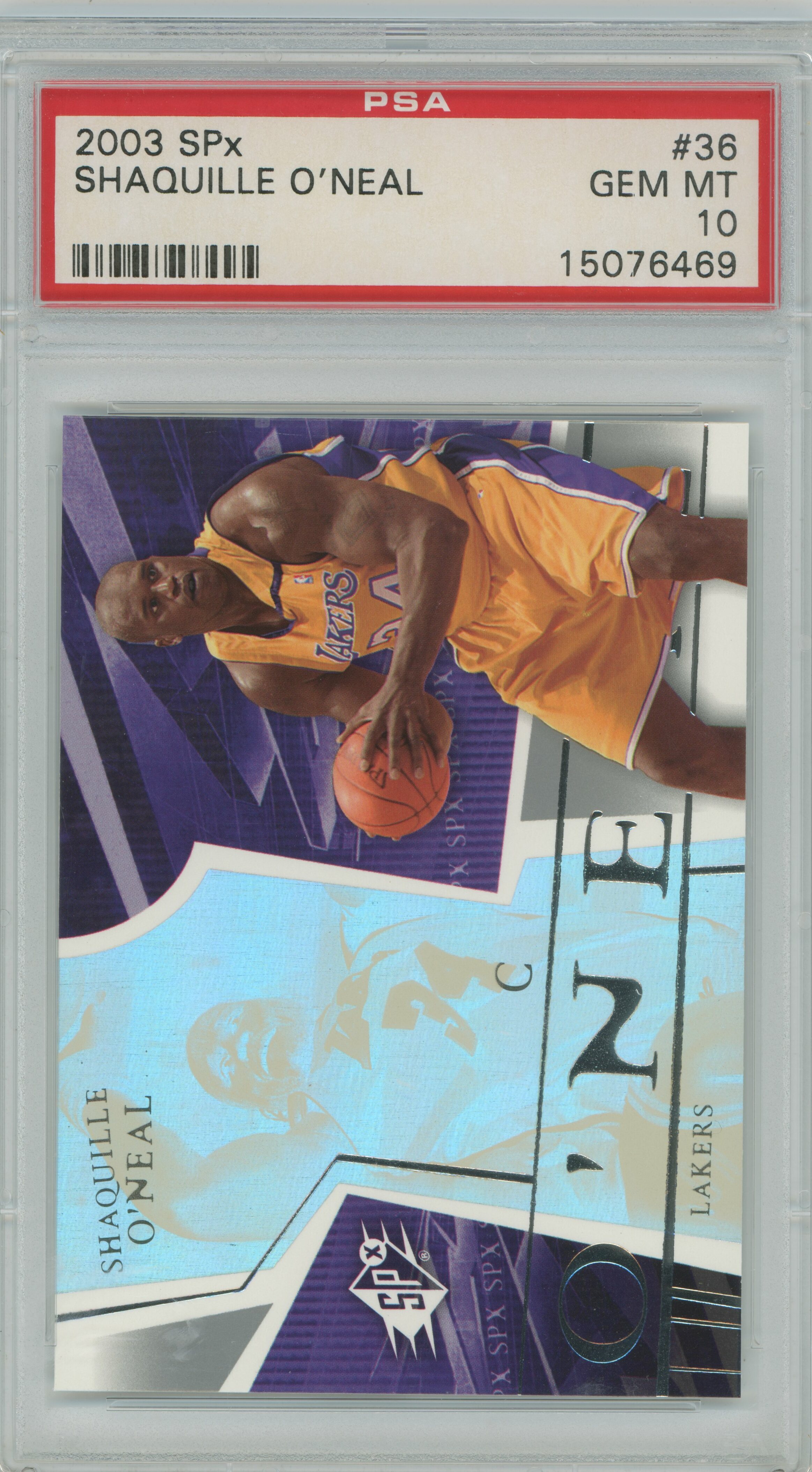 2003-04 SPx Shaquille O'Neal PSA 10