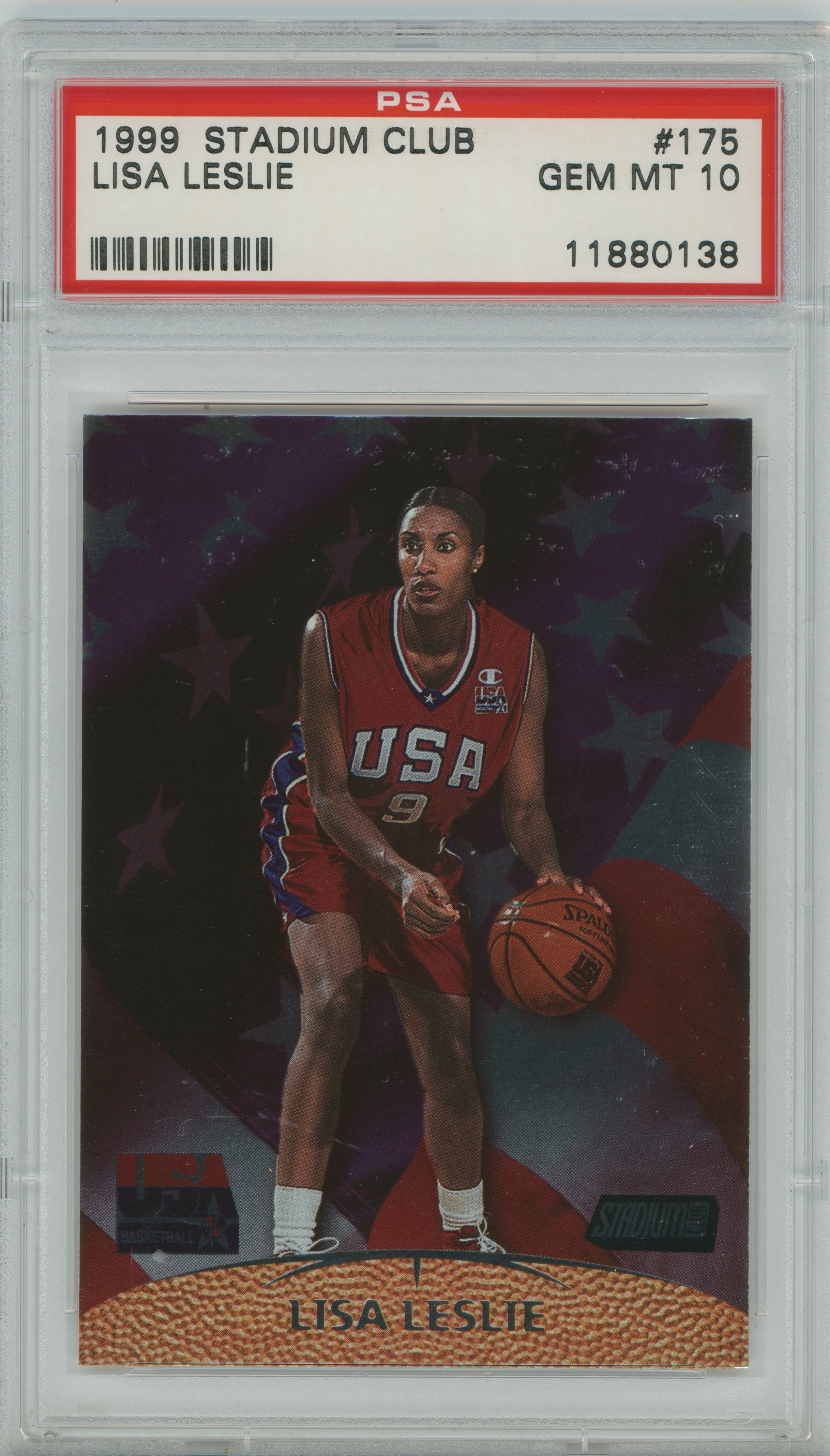 1999-00 Stadium Club Lisa Leslie PSA 10